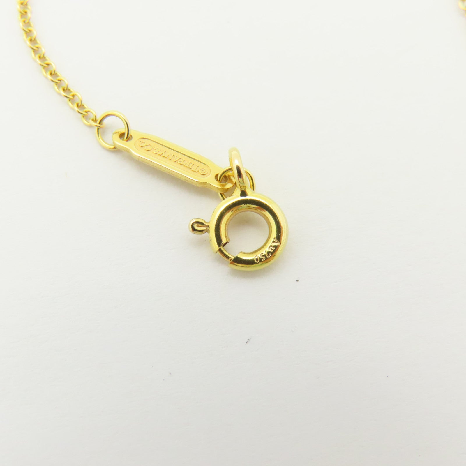 TIFFANY＆CO 18K玫瑰金T Smile Pendant Small項鍊