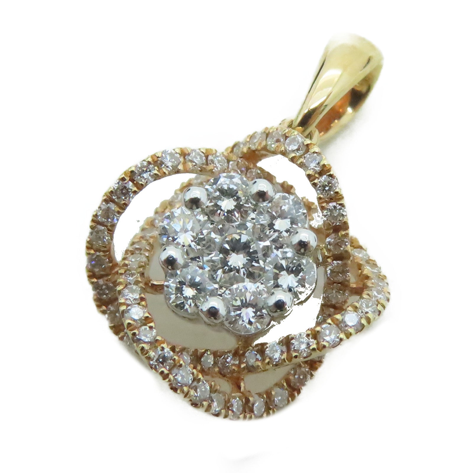 JEWELRY 【激減優惠】18K玫瑰金Diamond Pendant Top墜飾