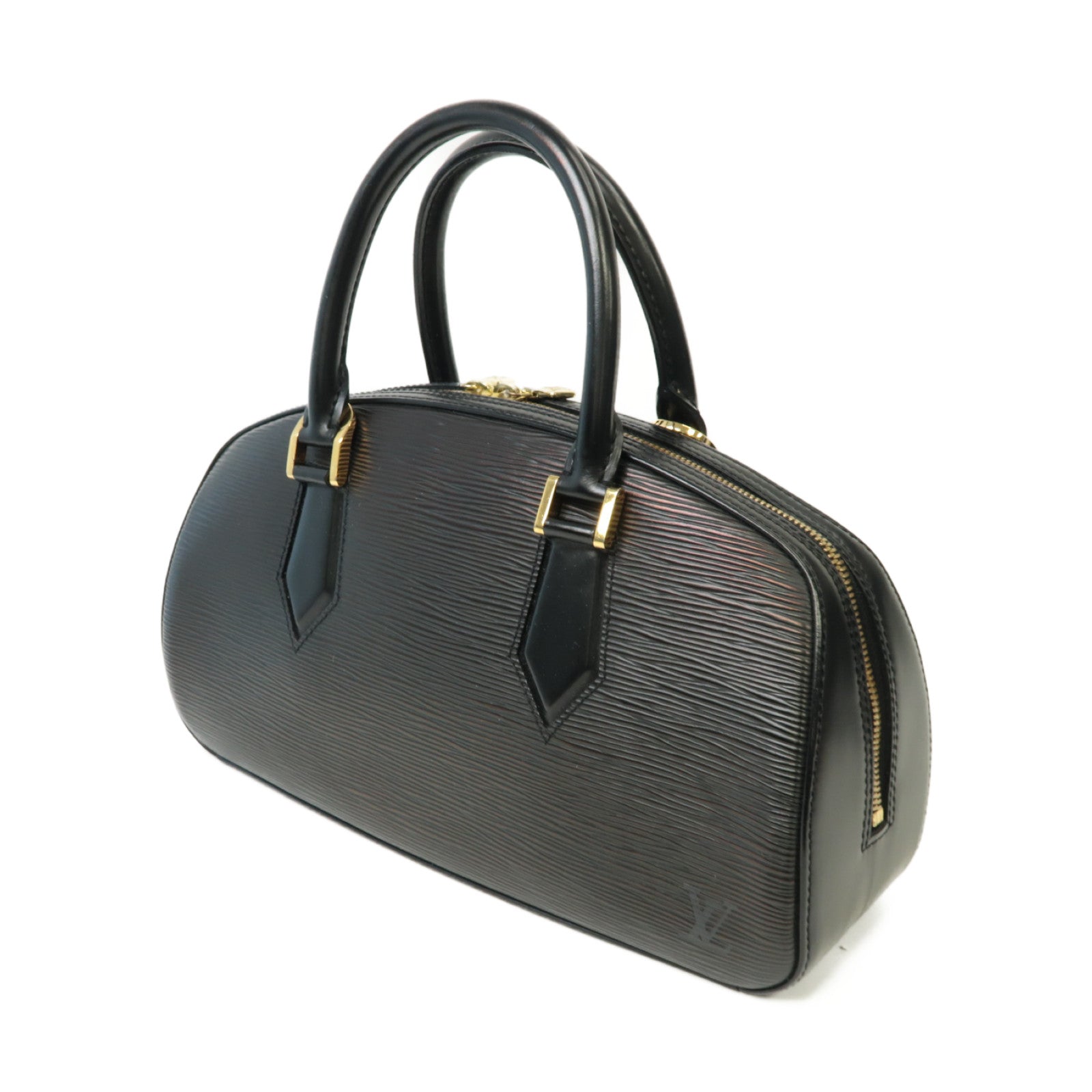 LOUIS VUITTON Epi Jasmin金扣手挽袋黒色
