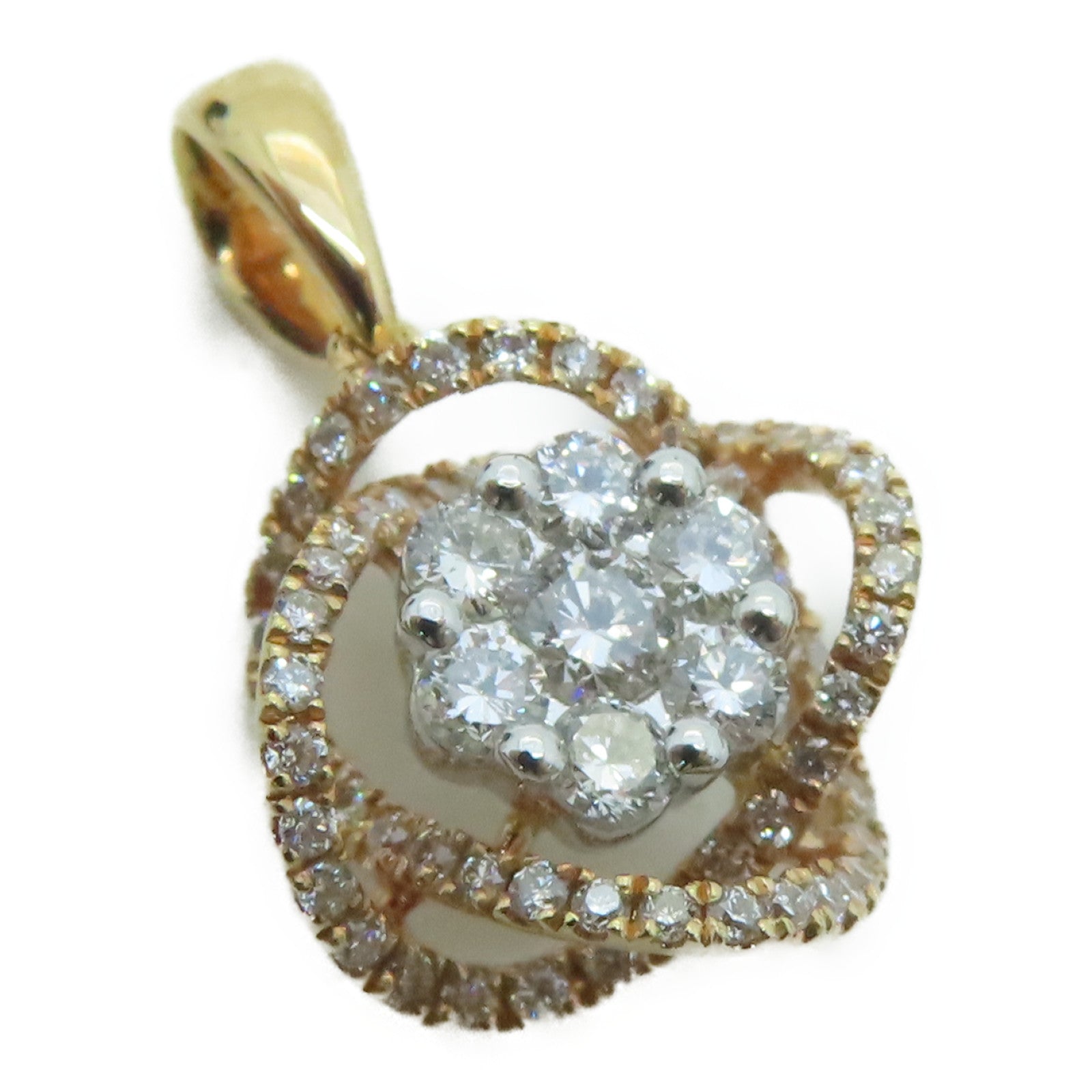 JEWELRY 【激減優惠】18K玫瑰金Diamond Pendant Top墜飾