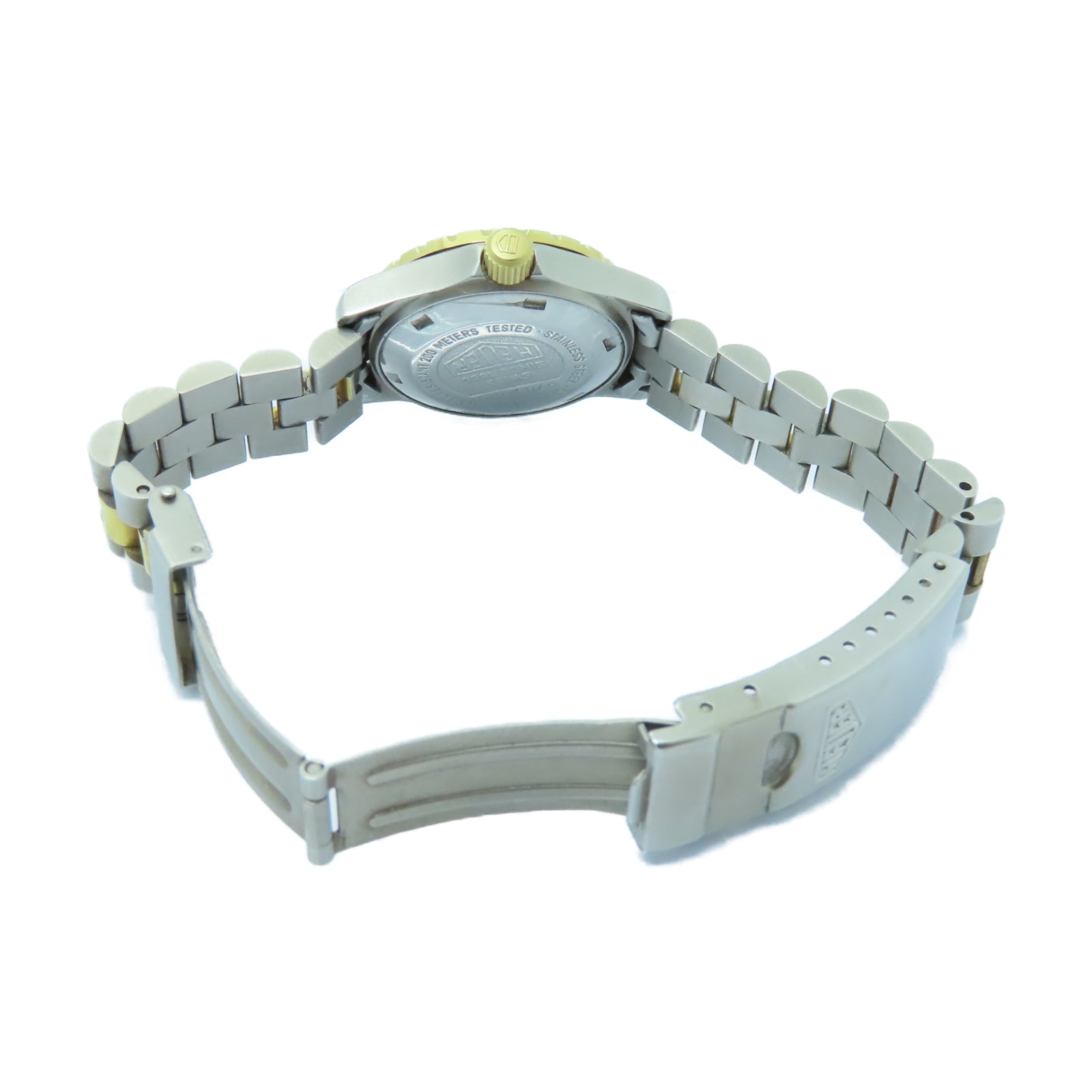 TAG HEUER Professional不鏽鋼手錶石英機芯金色/白色