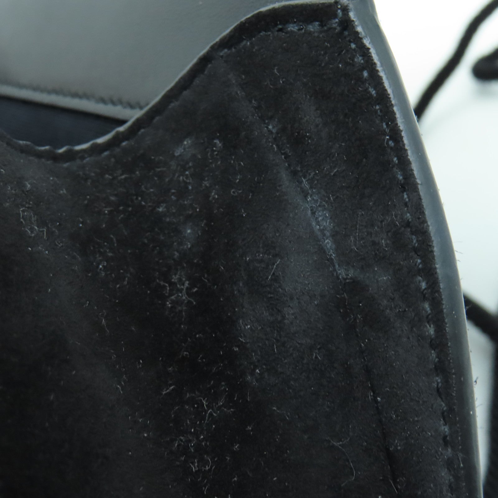 SAINT LAURENT 麂皮皮革Shoulder Bag肩背袋金扣黑色