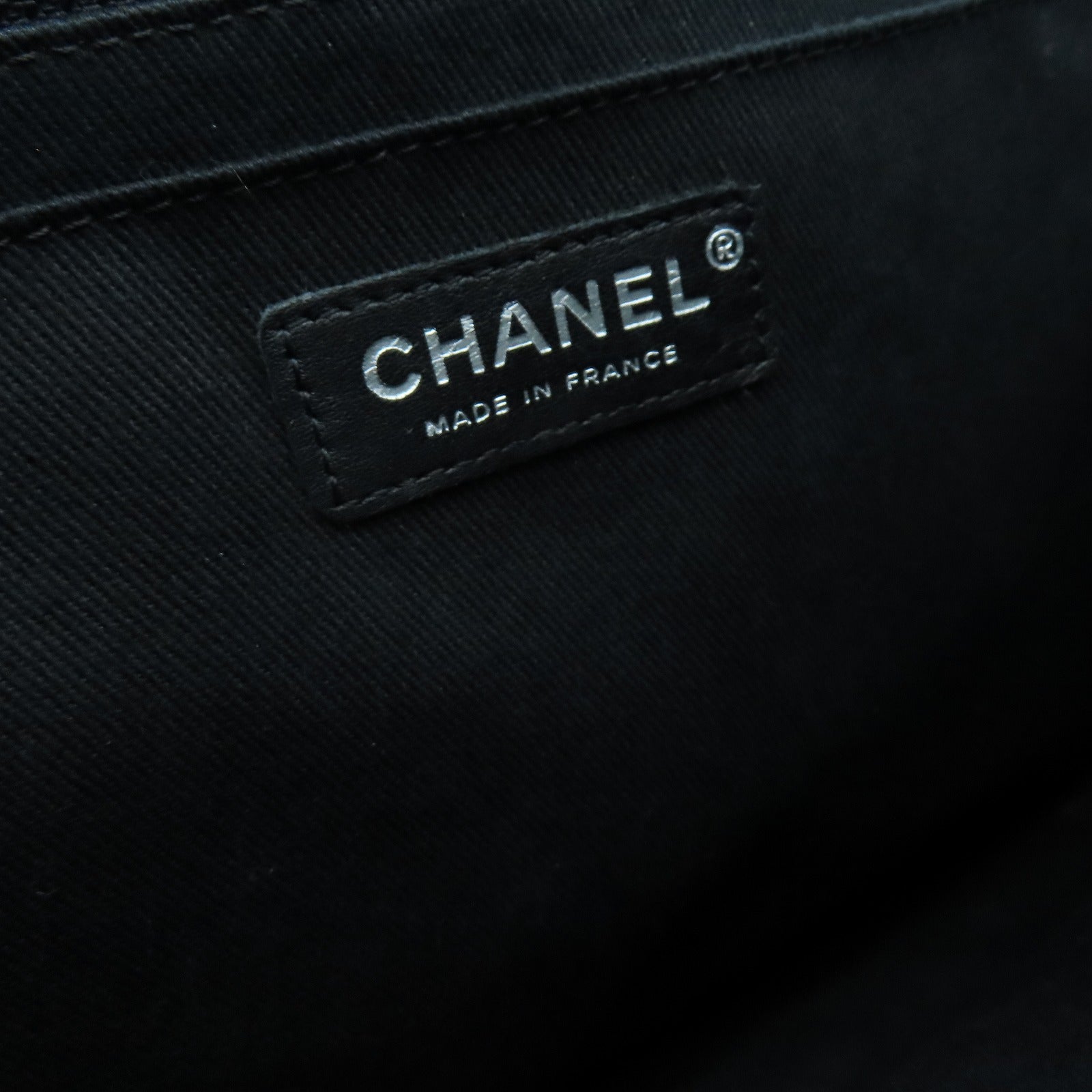 CHANEL 菱格羊皮皮革Shoulder Bag银扣链带手挽肩背两用袋黑色