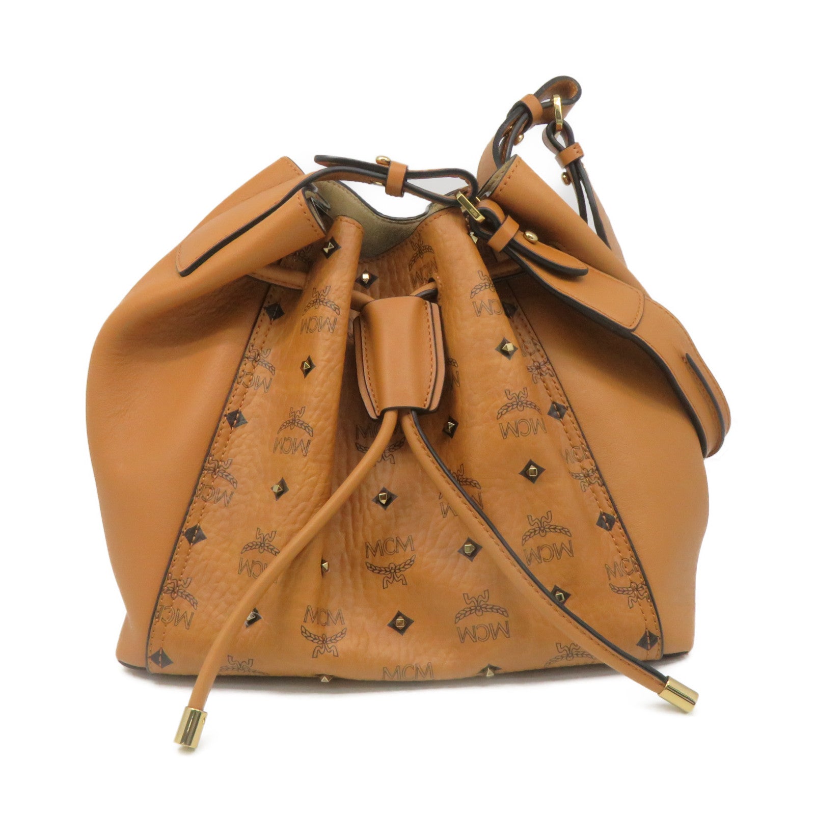 MCM 牛皮皮革Shoulder Bag肩背袋啡色