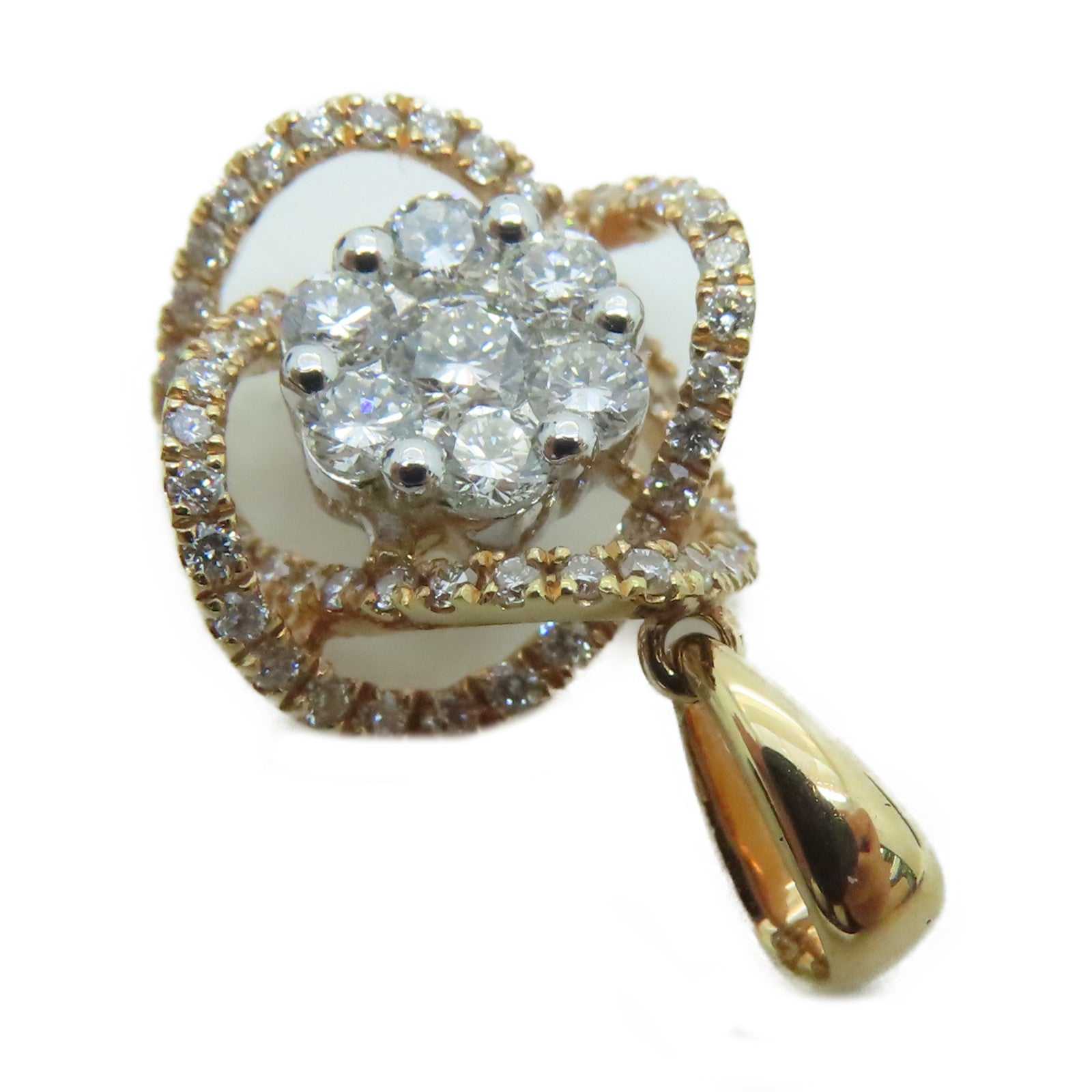 JEWELRY 【激減優惠】18K玫瑰金Diamond Pendant Top墜飾