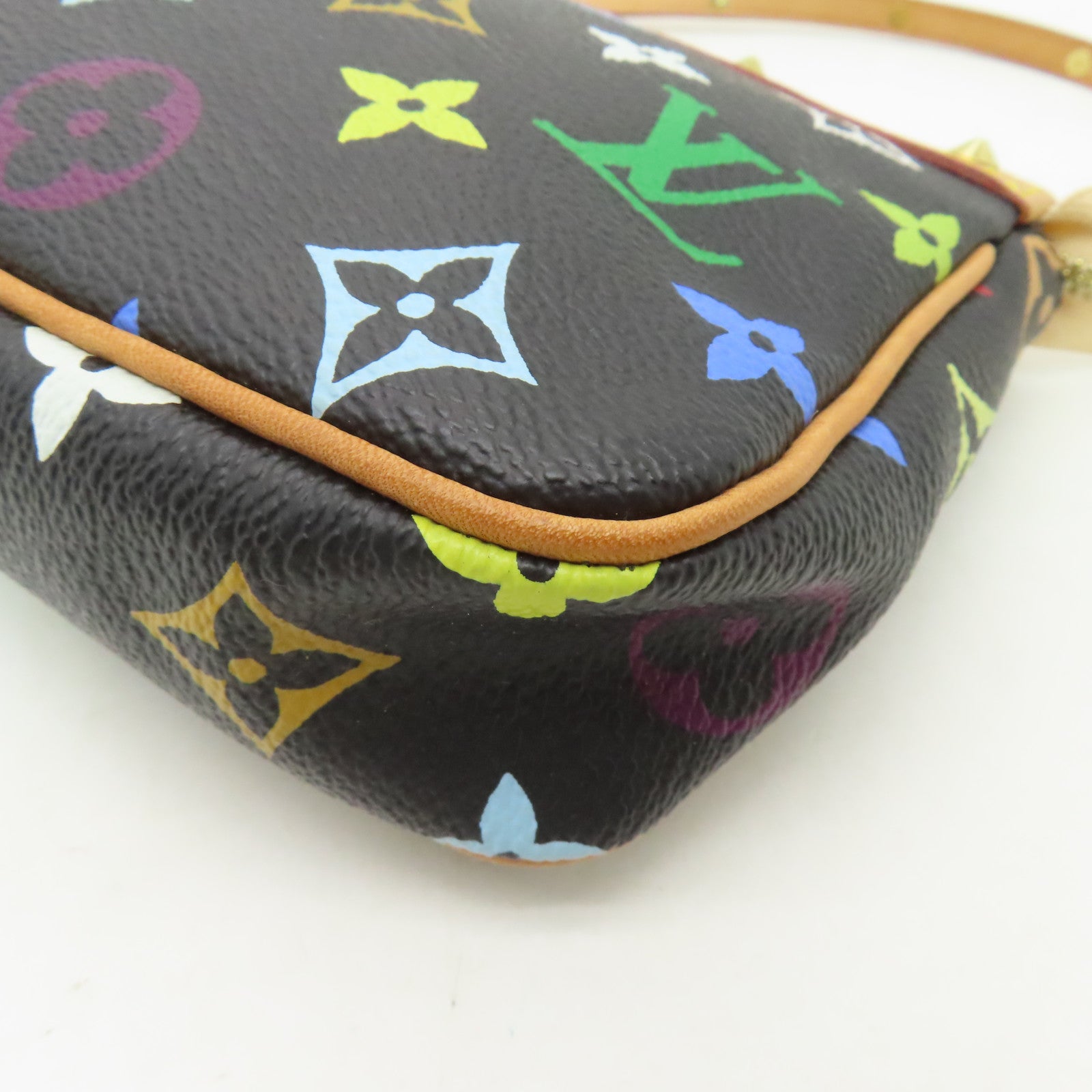 LOUIS VUITTON Monogram Multicolore Chain Shoulder Bag金扣鏈帶肩背袋黒色/彩色