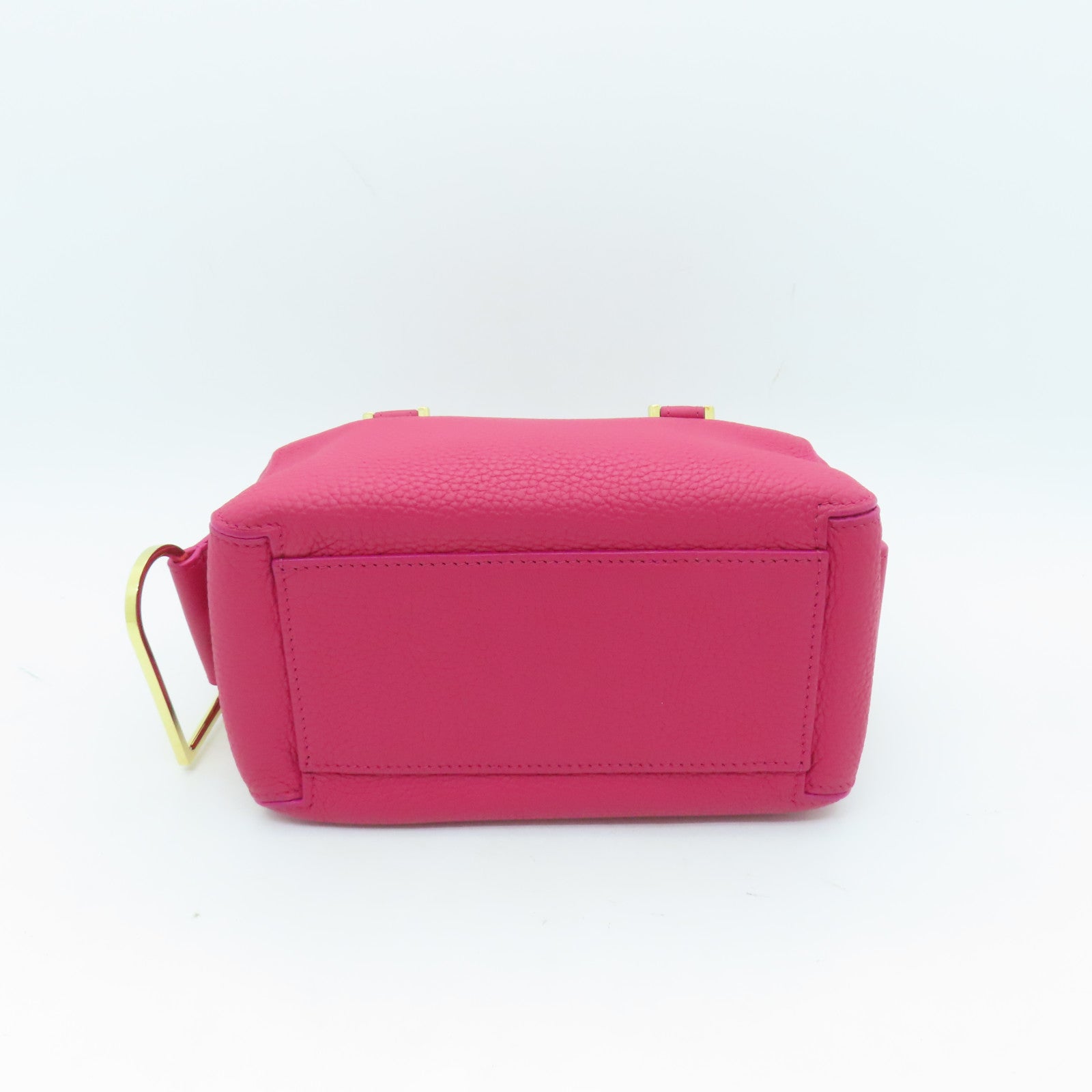 Delvaux 【激減優惠】牛皮皮革2way Shoulder Bag金扣手挽肩背兩用袋粉紅色