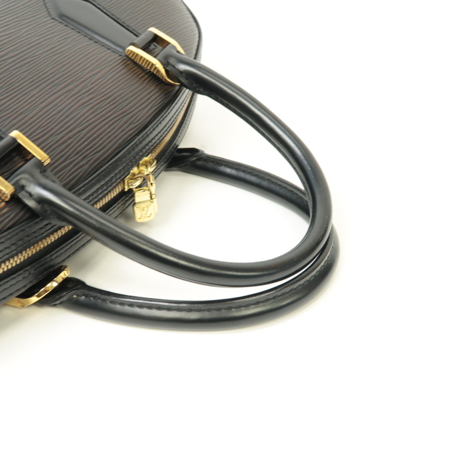 LOUIS VUITTON Epi Jasmin金扣手挽袋黒色