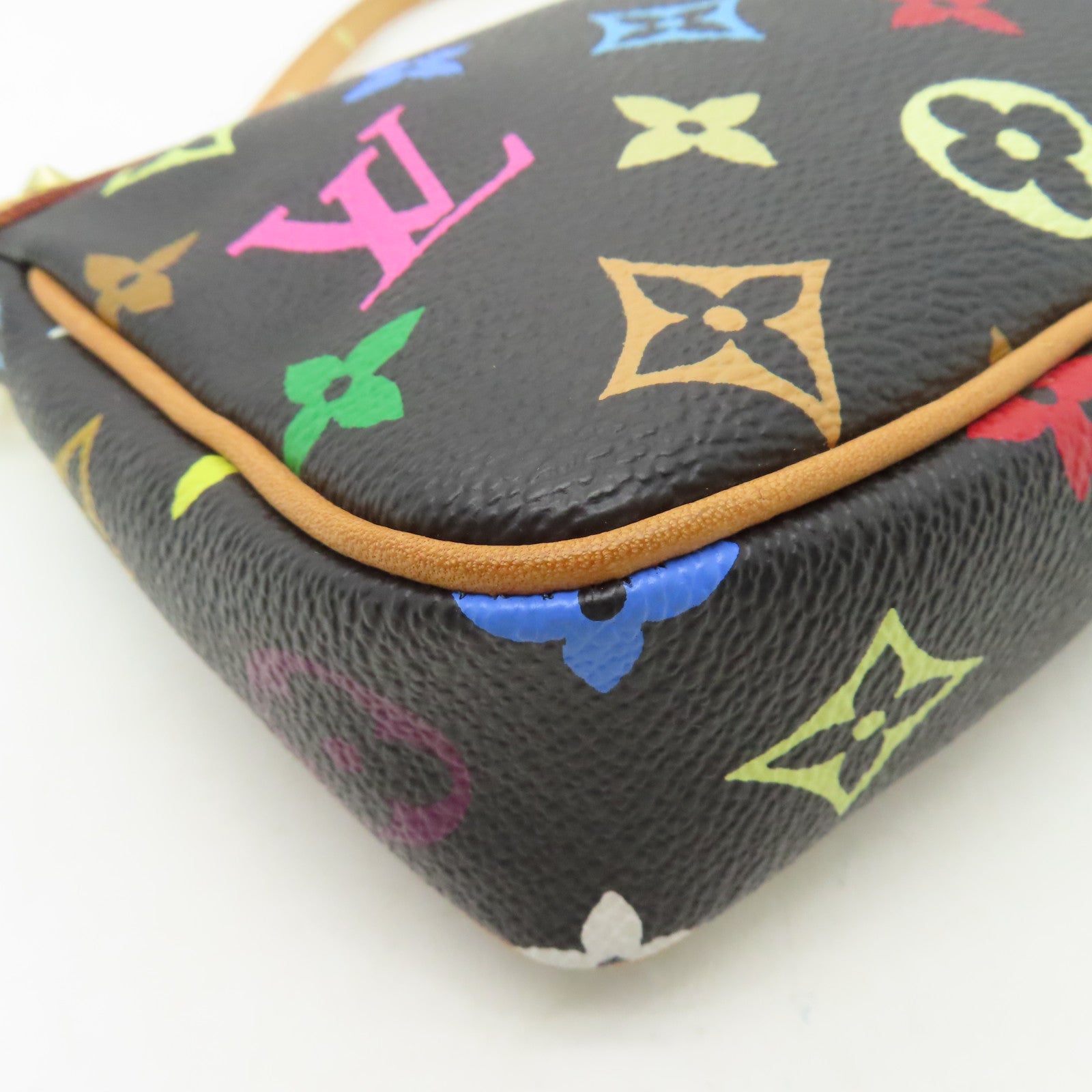 LOUIS VUITTON Monogram Multicolore Chain Shoulder Bag金扣鏈帶肩背袋黒色/彩色
