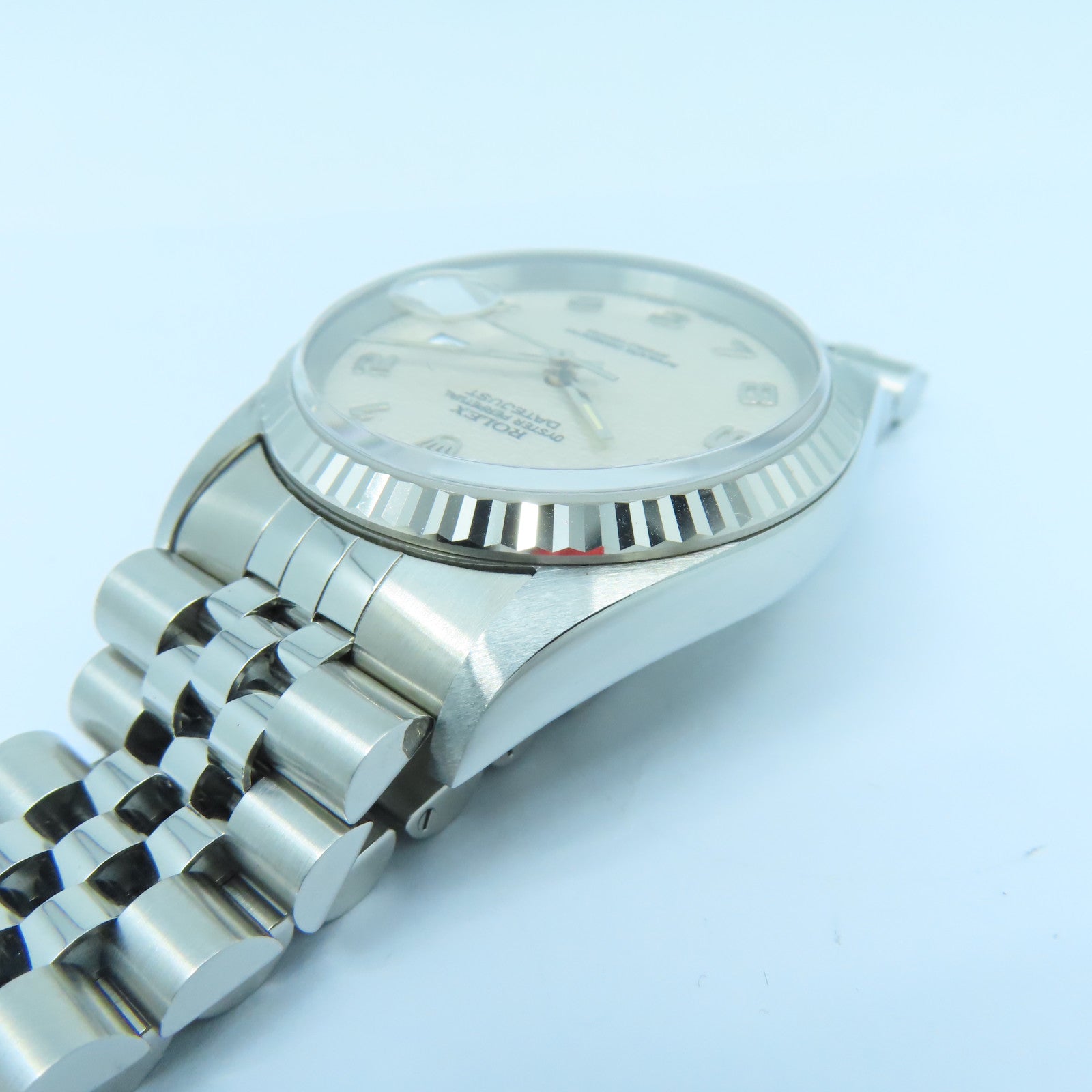 ROLEX Datejust 18K白金/不鏽鋼手錶自動機芯米色