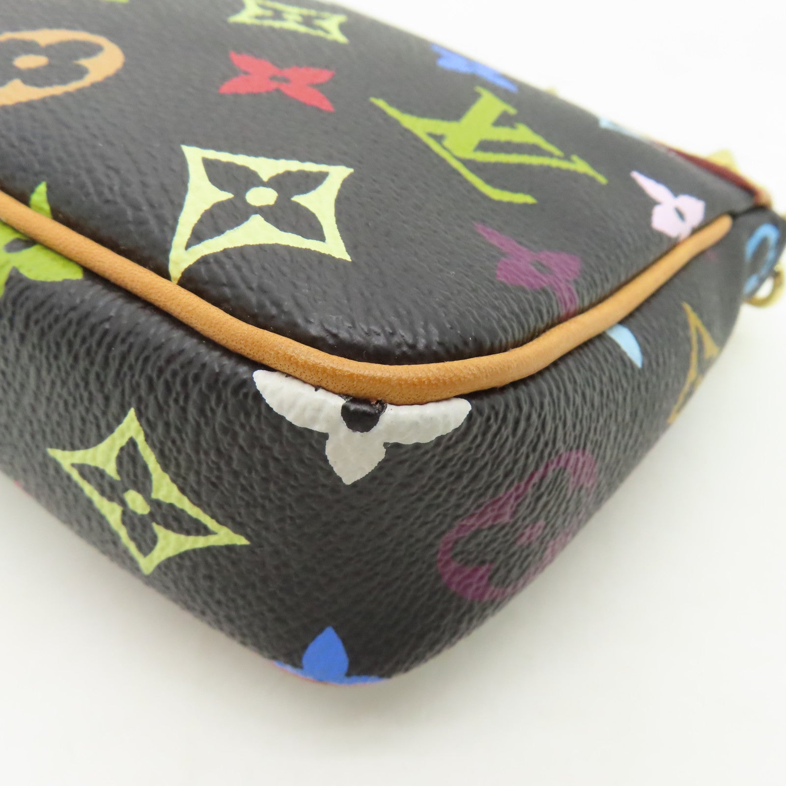 LOUIS VUITTON Monogram Multicolore Chain Shoulder Bag金扣鏈帶肩背袋黒色/彩色