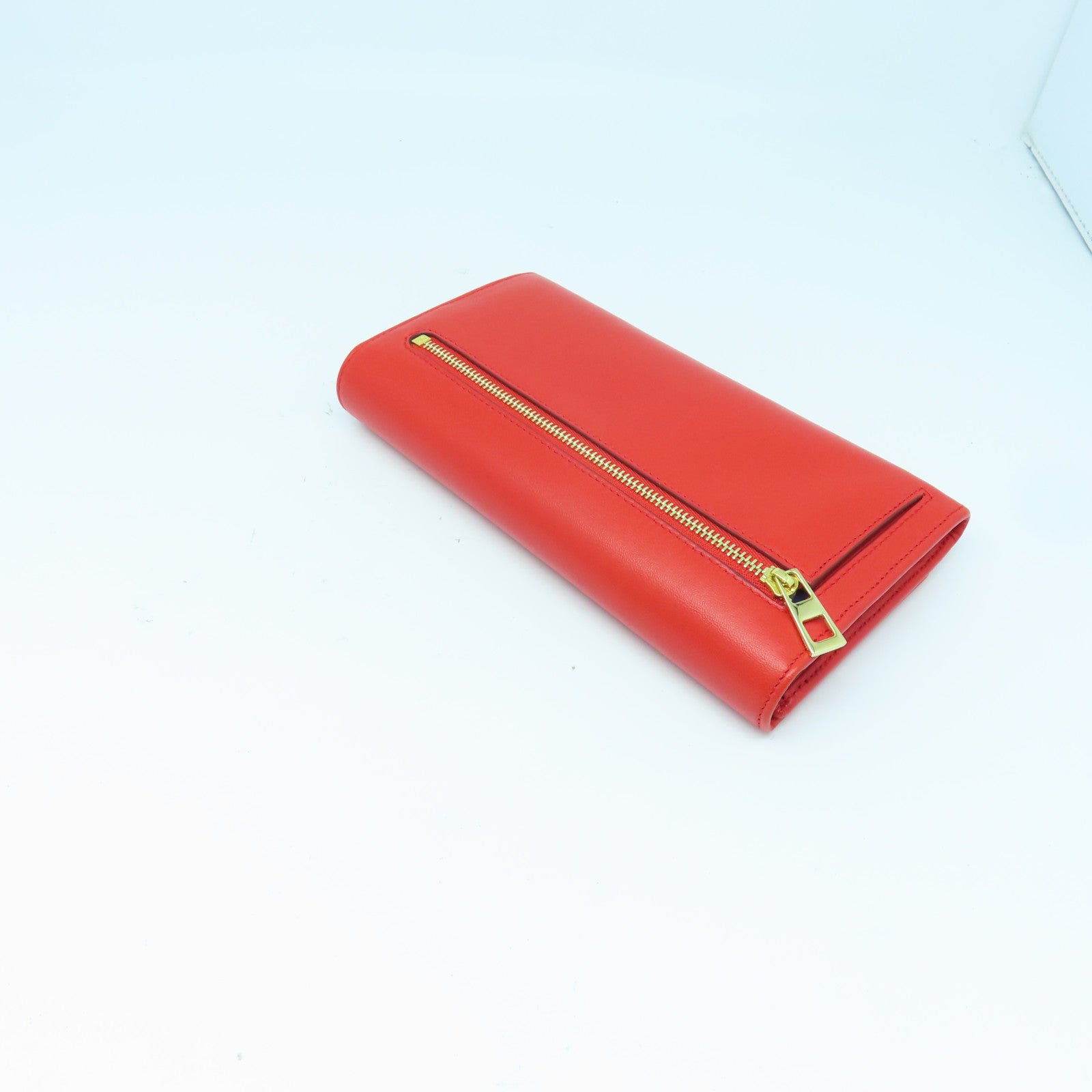 LOEWE 羊皮皮革Long Wallet金扣长钱包红色/蓝色