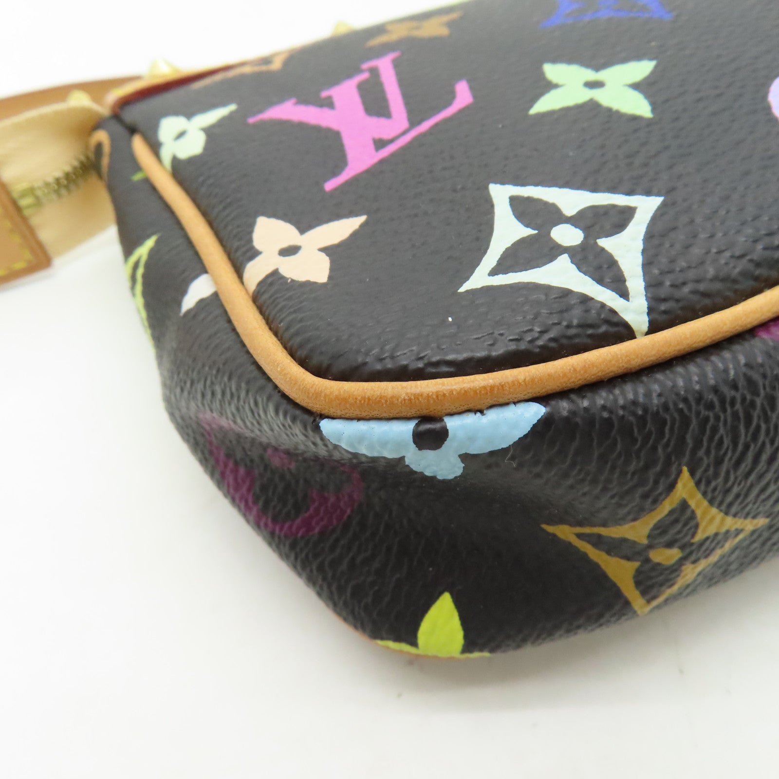 LOUIS VUITTON Monogram Multicolore Chain Shoulder Bag金扣鏈帶肩背袋黒色/彩色