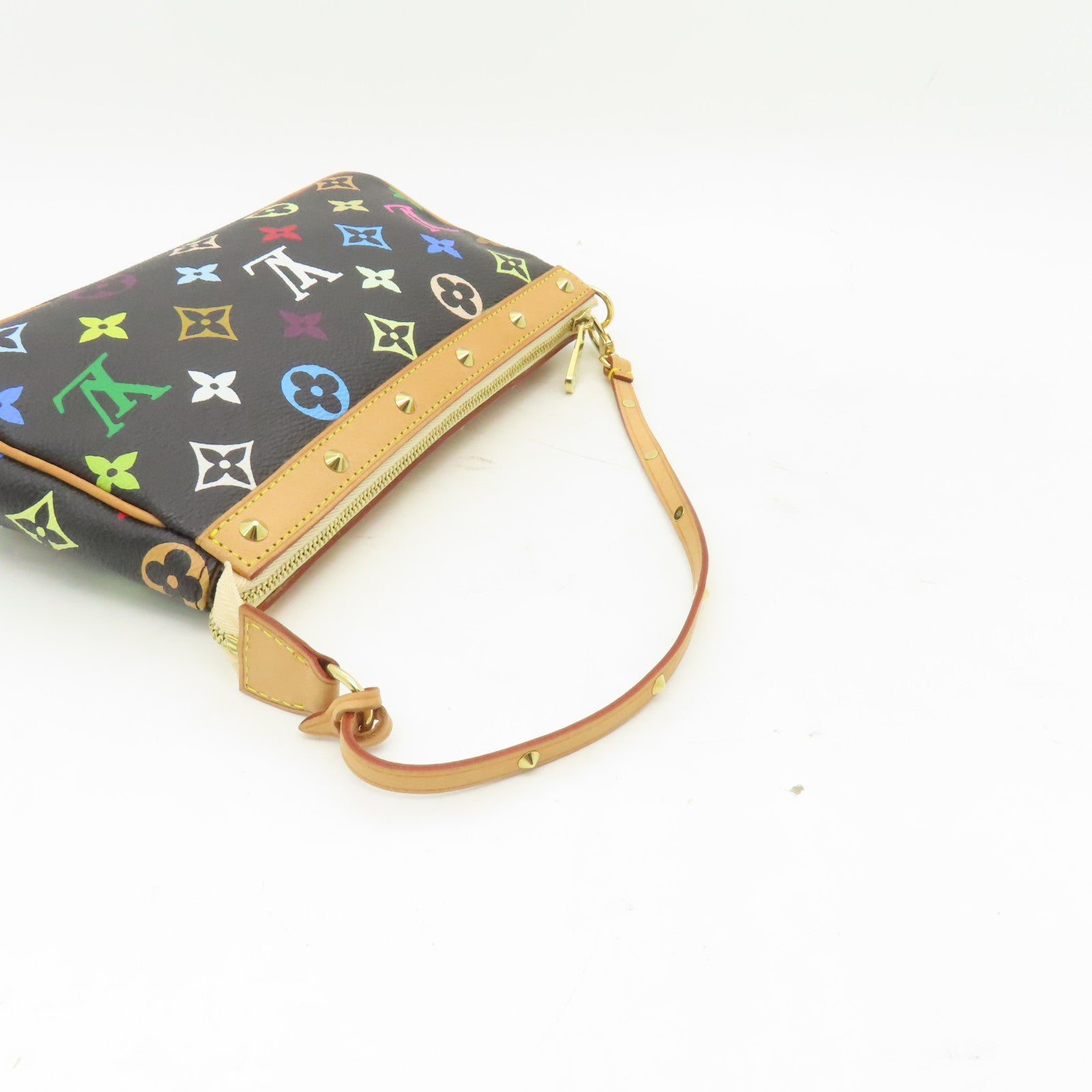 LOUIS VUITTON Monogram Multicolore Chain Shoulder Bag金扣鏈帶肩背袋黒色/彩色