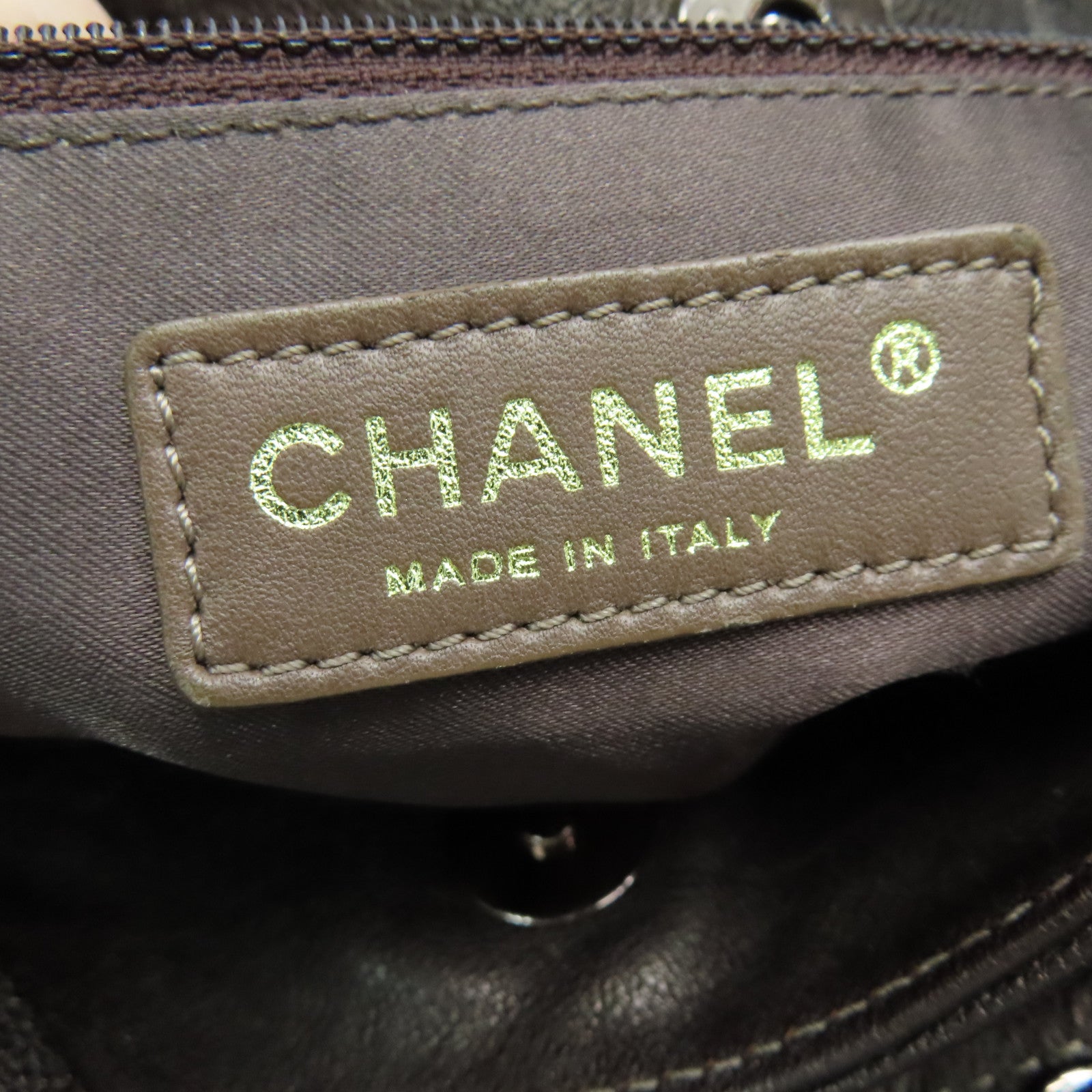 CHANEL菱格牛皮皮革Shoulder Bag肩背袋啡色
