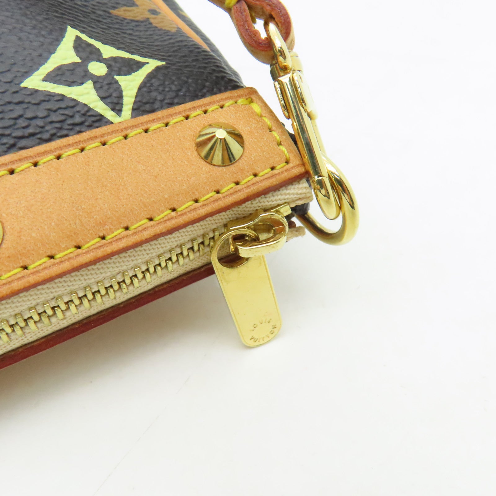 LOUIS VUITTON Monogram Multicolore Chain Shoulder Bag金扣鏈帶肩背袋黒色/彩色
