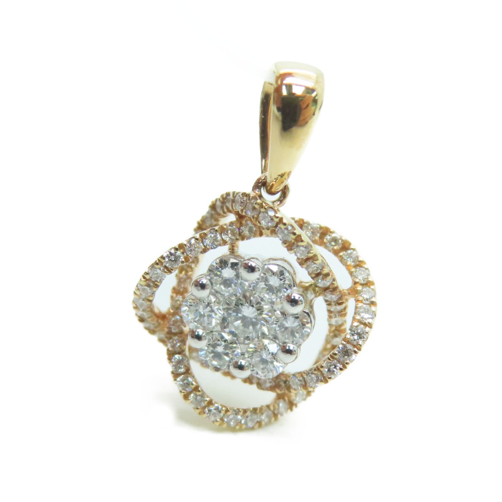 JEWELRY 【激減優惠】18K玫瑰金Diamond Pendant Top墜飾