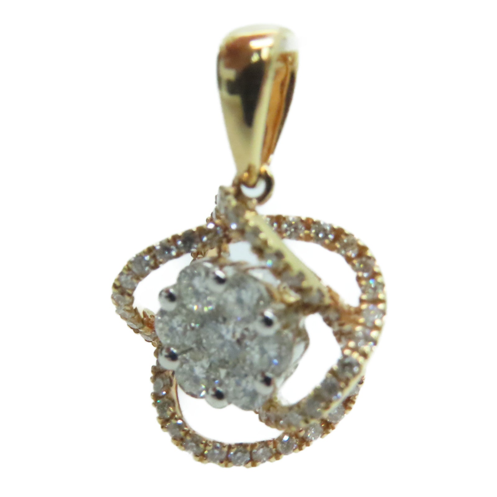 JEWELRY 【激減優惠】18K玫瑰金Diamond Pendant Top墜飾
