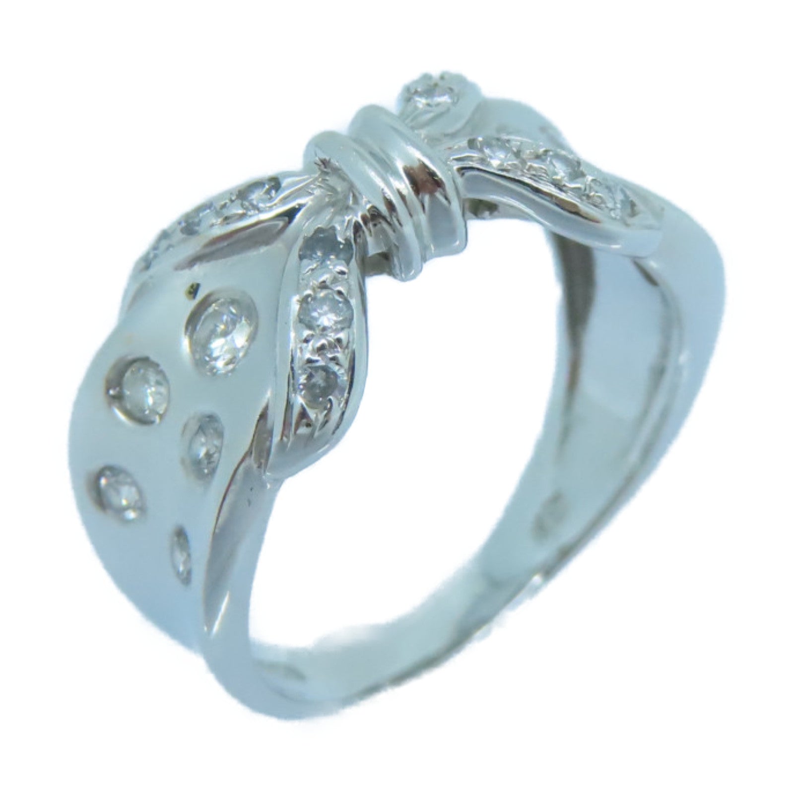 JEWELRY 18K白金Diamond Ring钻石戒指US#5