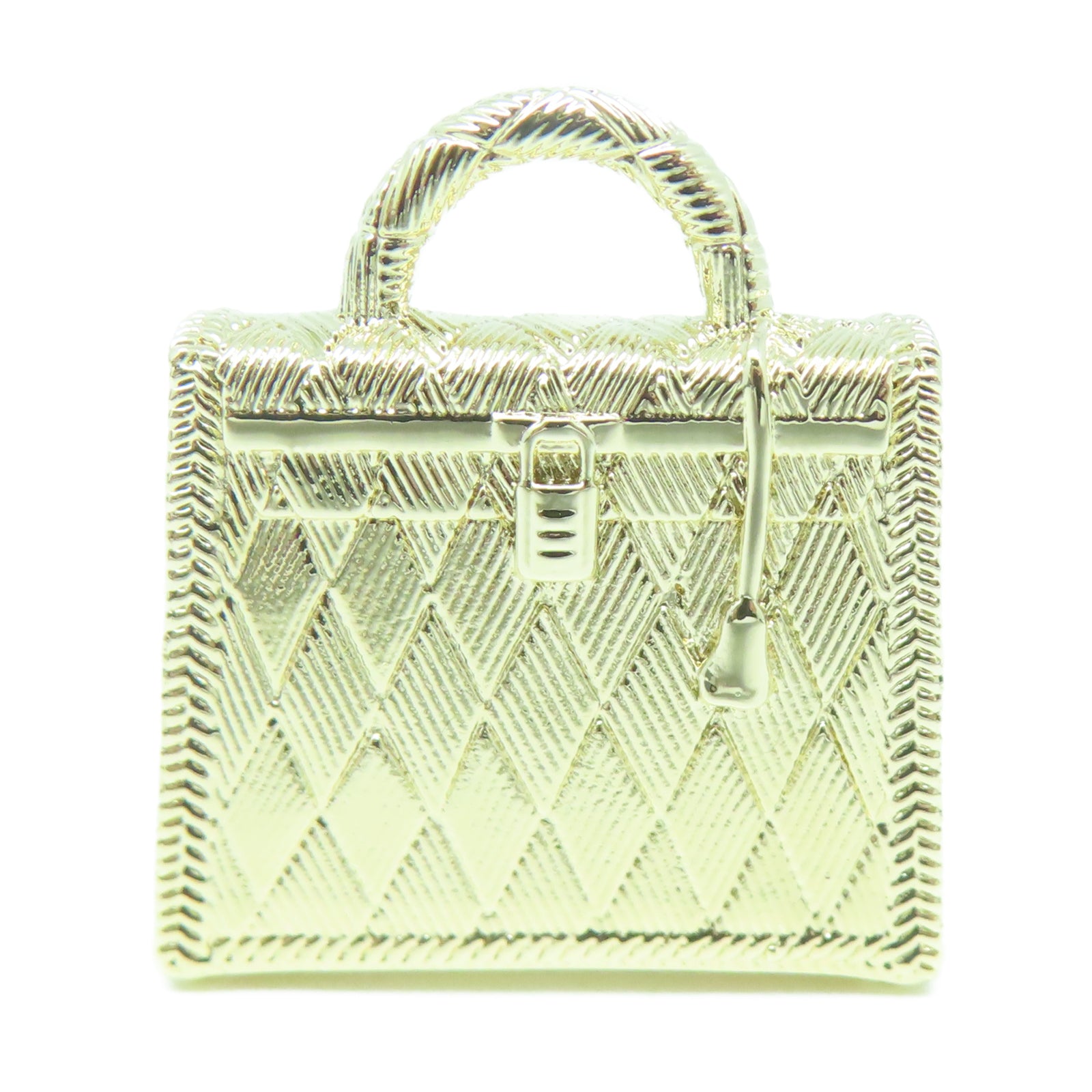 HERMES 【激減優惠】金屬Curiosite Kelly Guilloche Charm掛飾/吊墜金色