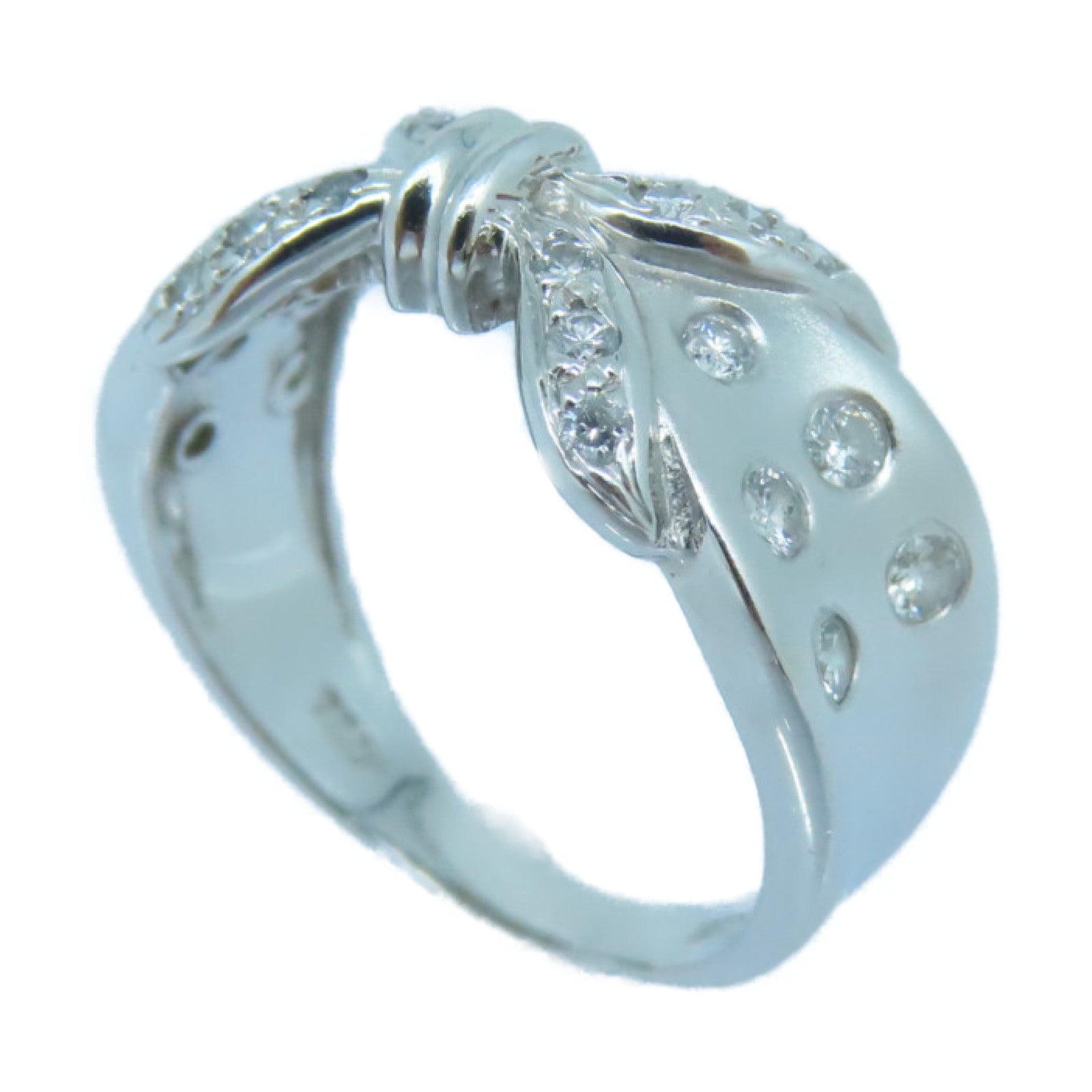 JEWELRY 18K白金Diamond Ring钻石戒指US#5