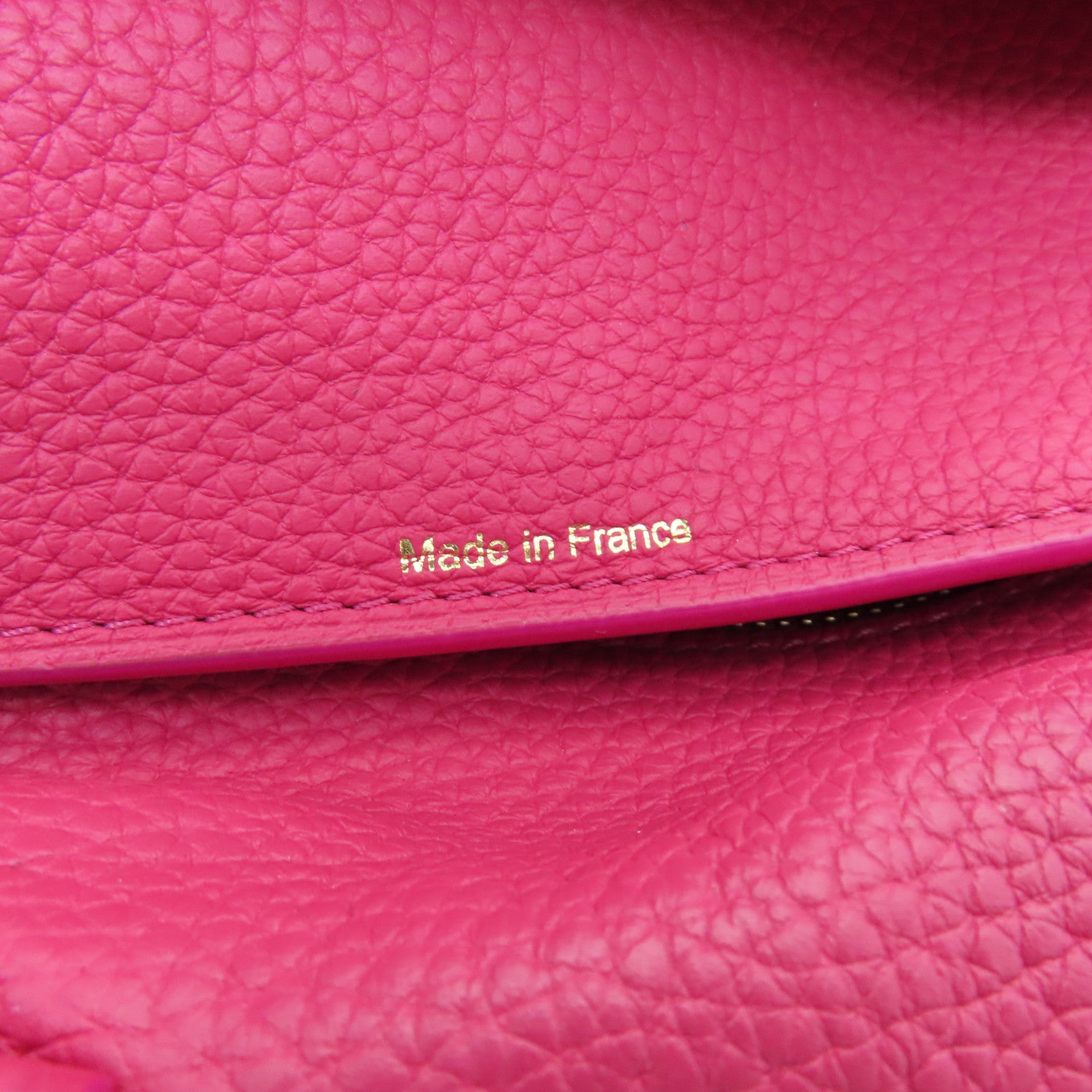 Delvaux 【激減優惠】牛皮皮革2way Shoulder Bag金扣手挽肩背兩用袋粉紅色
