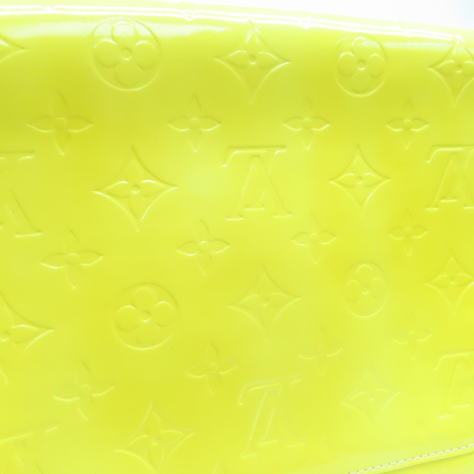 LOUIS VUITTON Monogram Vernis Thompson Street金扣肩背袋黄色