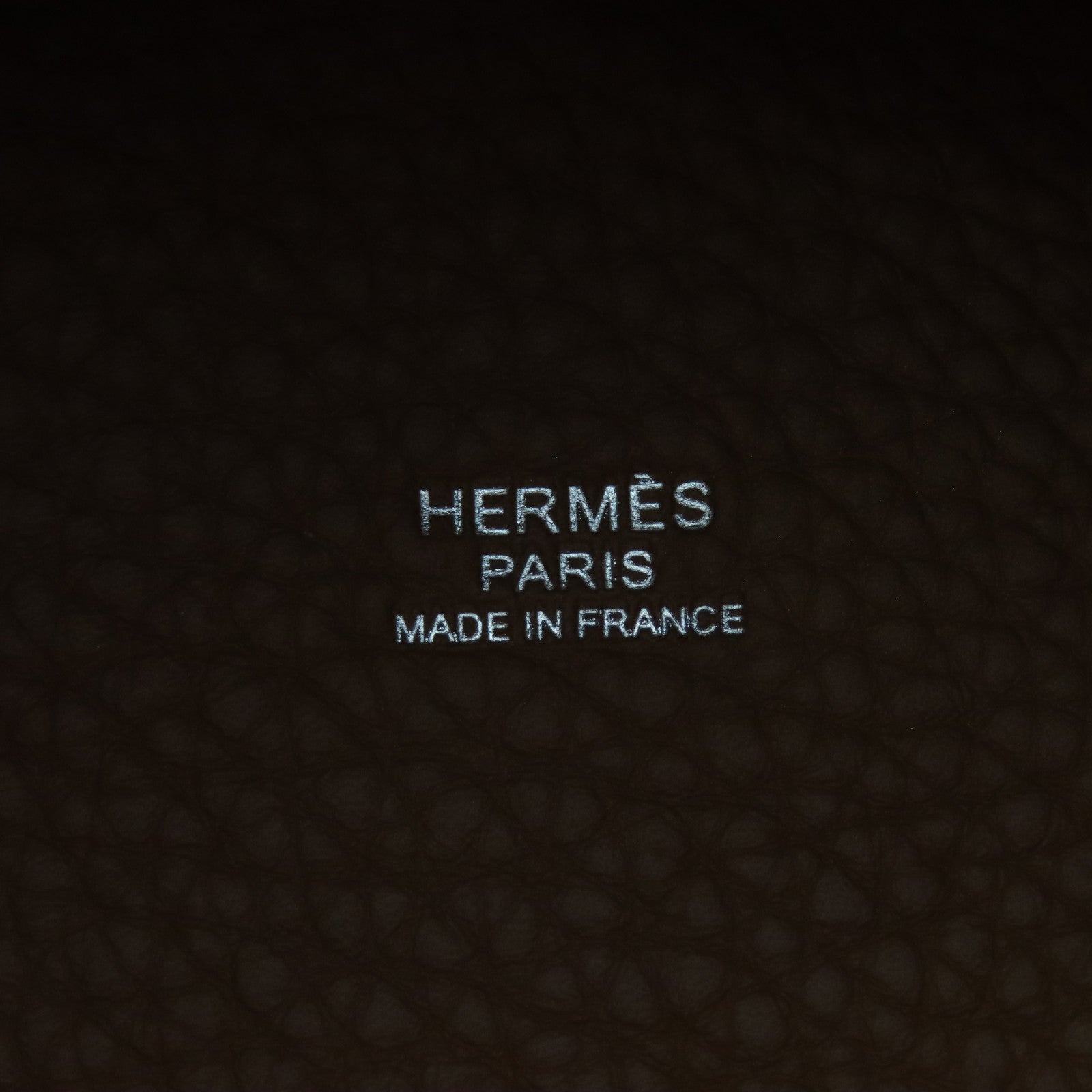 HERMES Clemence皮革Picotin PM銀扣手挽袋啡色