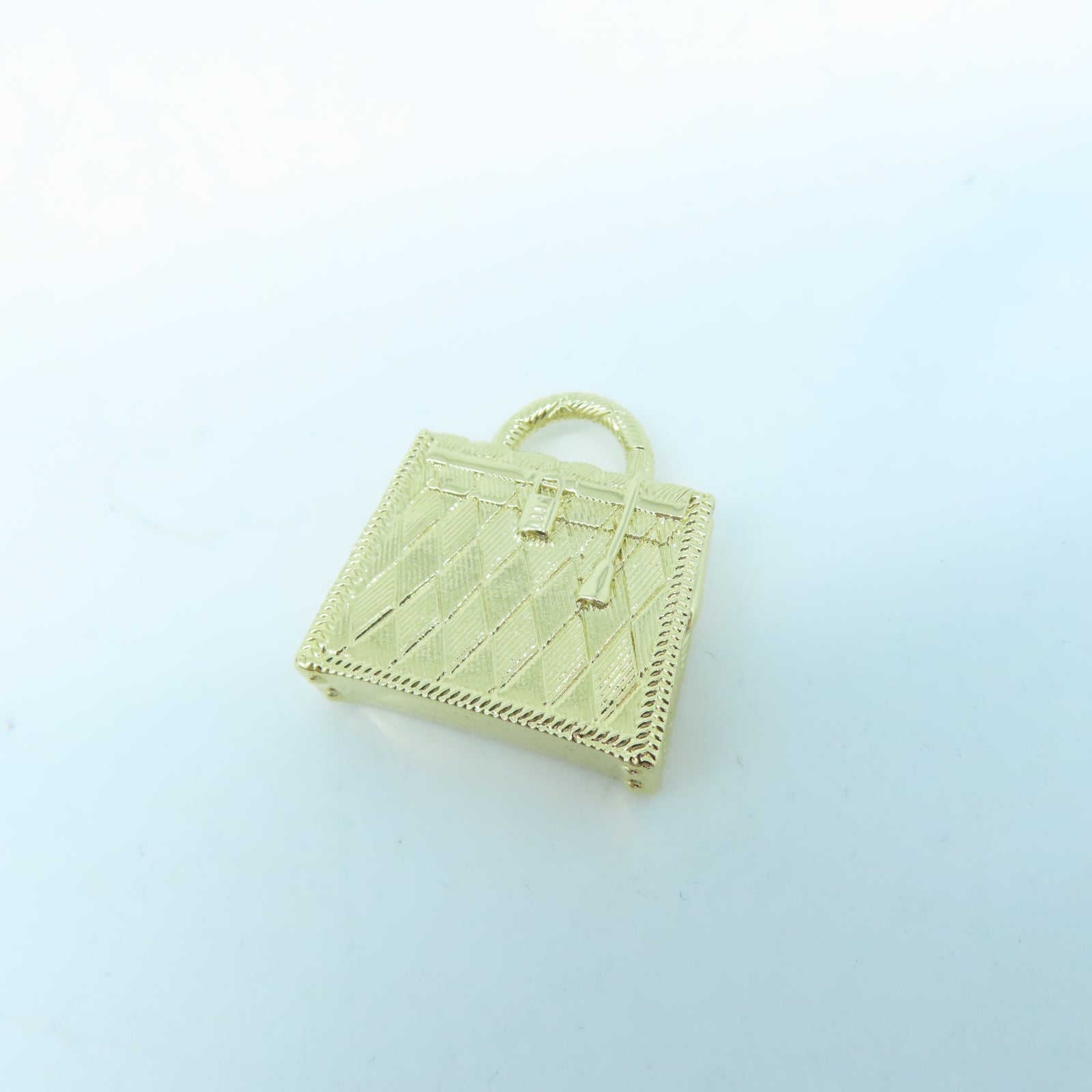 HERMES 【激減優惠】金屬Curiosite Kelly Guilloche Charm掛飾/吊墜金色