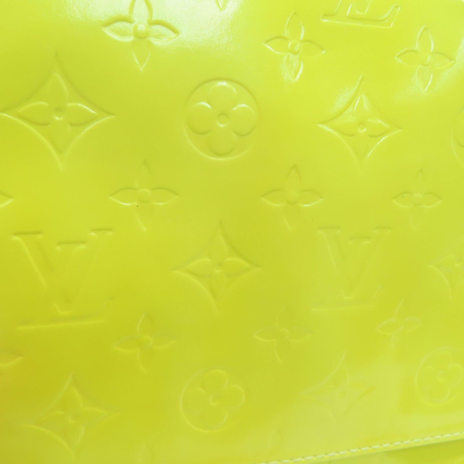 LOUIS VUITTON Monogram Vernis Thompson Street金扣肩背袋黄色