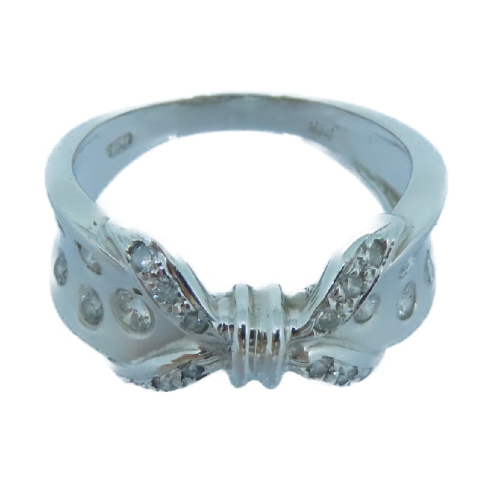 JEWELRY 18K白金Diamond Ring钻石戒指US#5