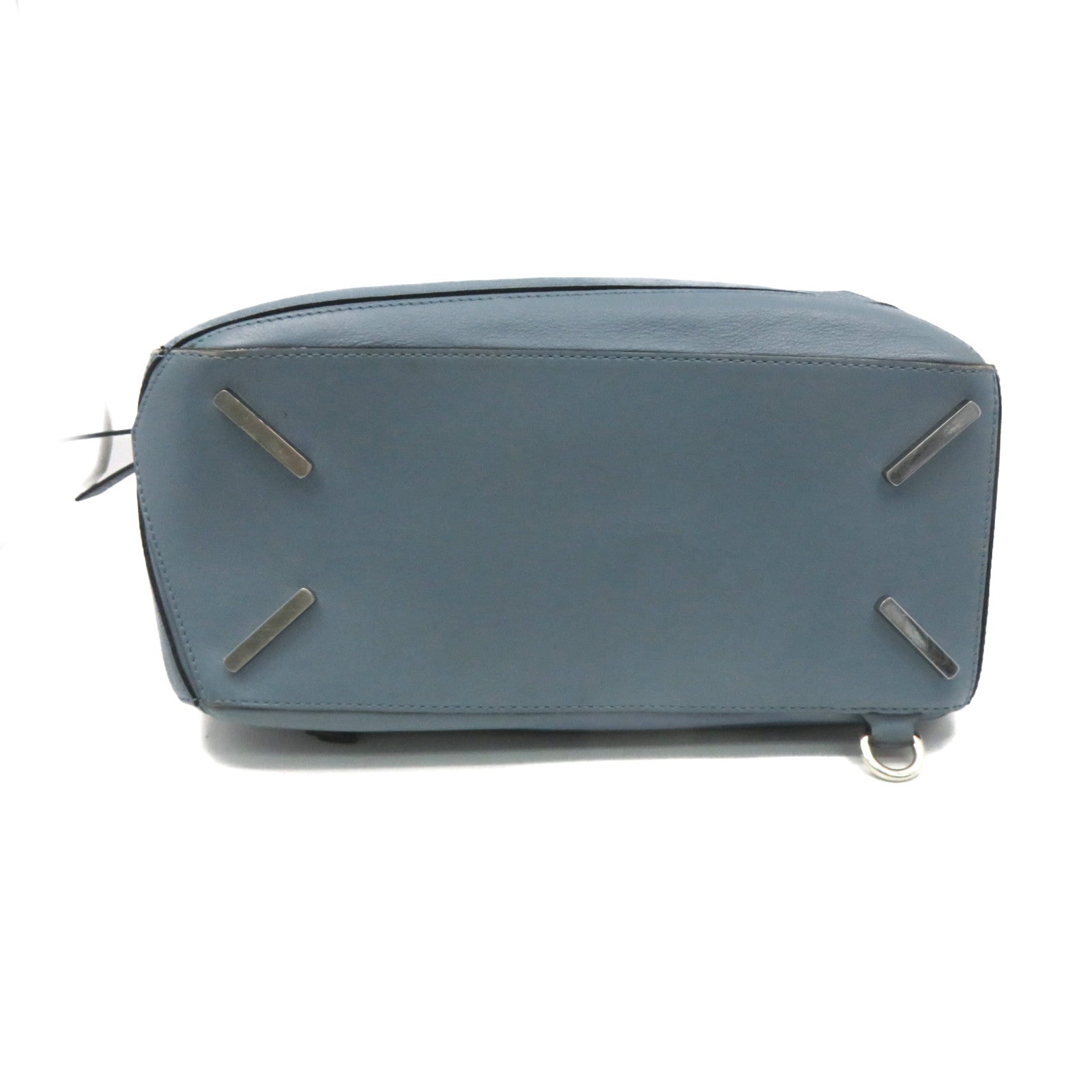 LOEWE 牛皮皮革Puzzle Bag Medium 2Way Shoulder Bag手挽肩背兩用袋藍色