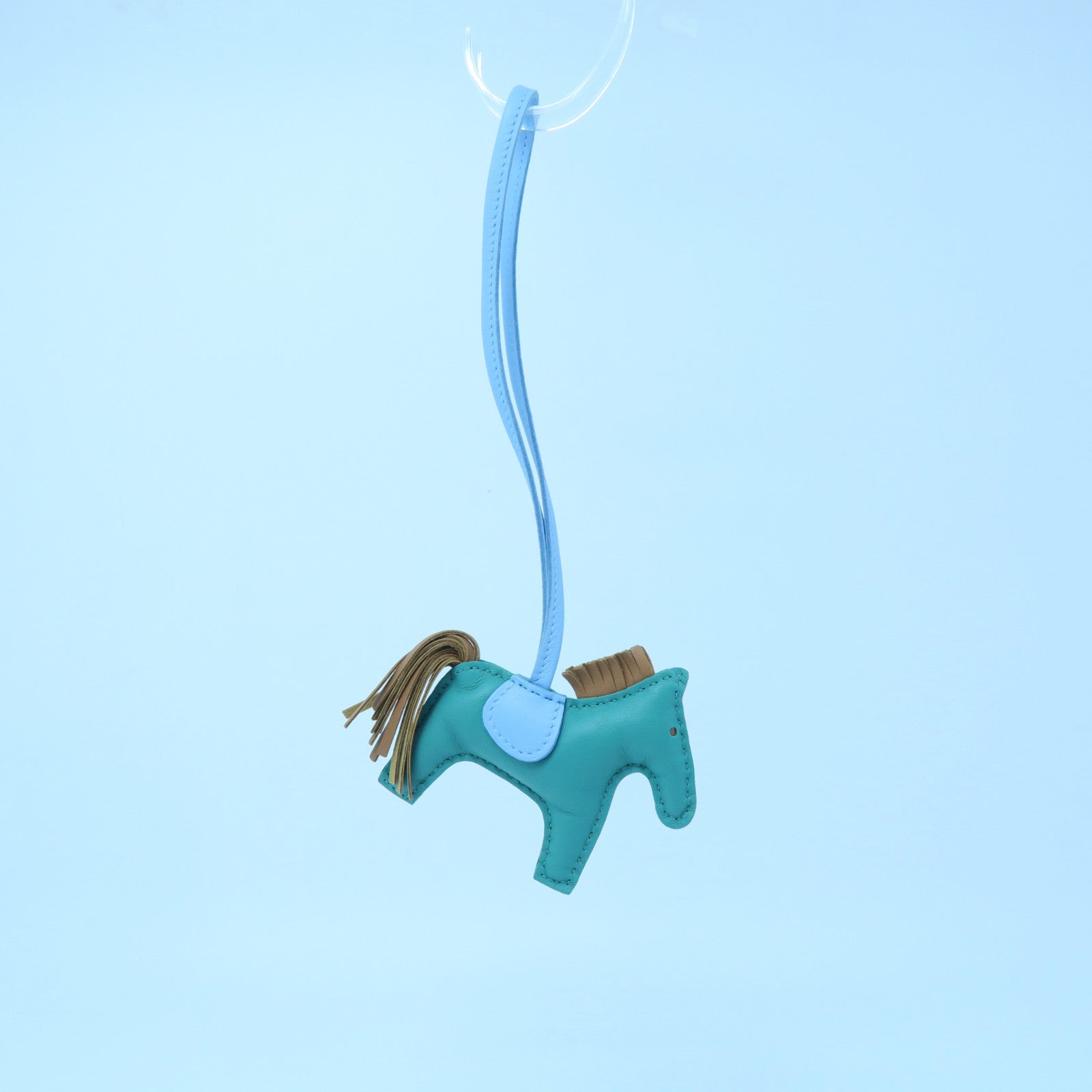 HERMES Swift皮革Rodeo S掛飾藍色/綠色/啡色