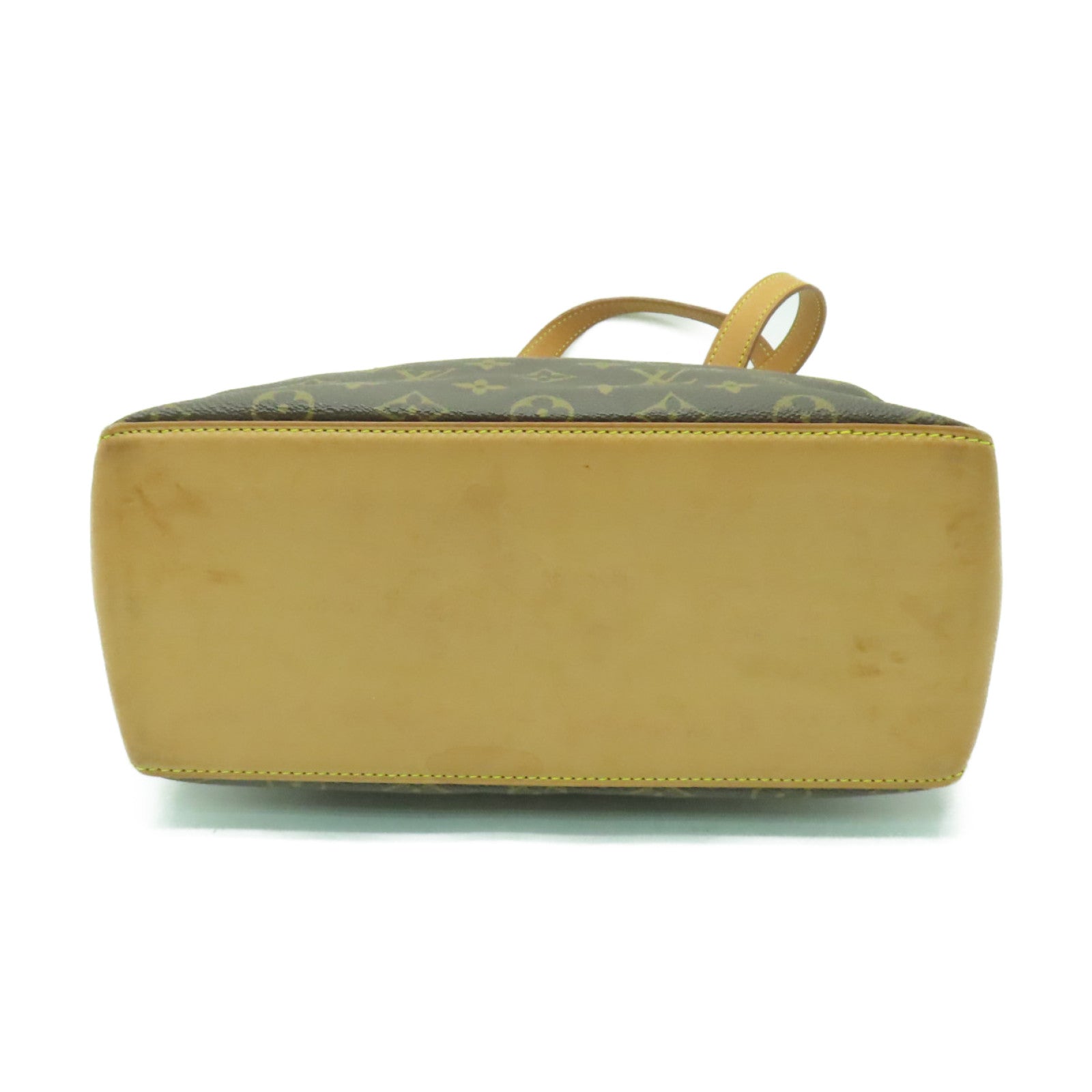 LOUIS VUITTON Monogram Cabas Piano金扣手挽袋棕色