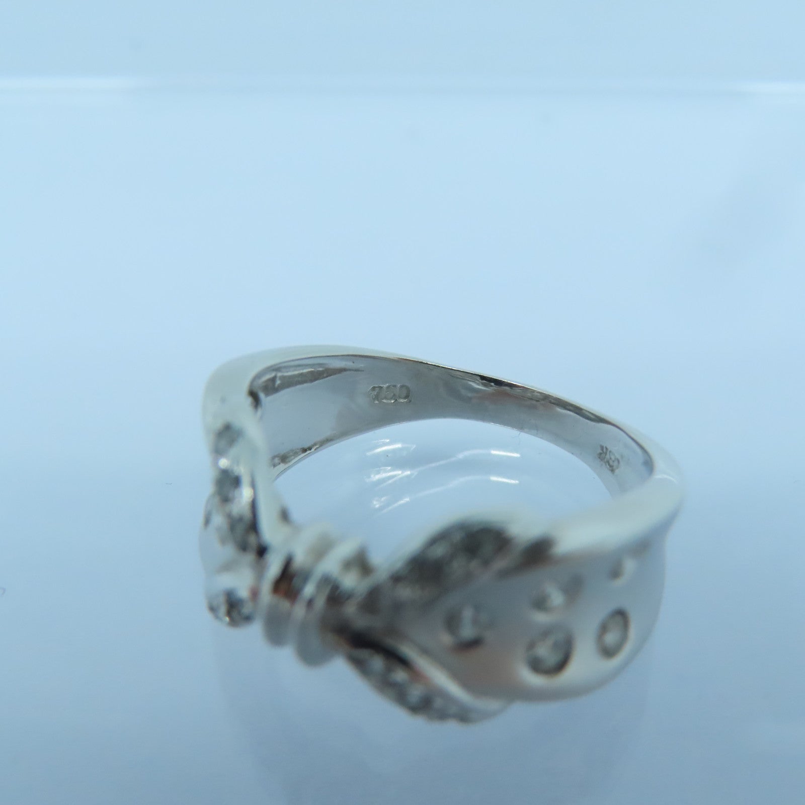JEWELRY 18K白金Diamond Ring钻石戒指US#5