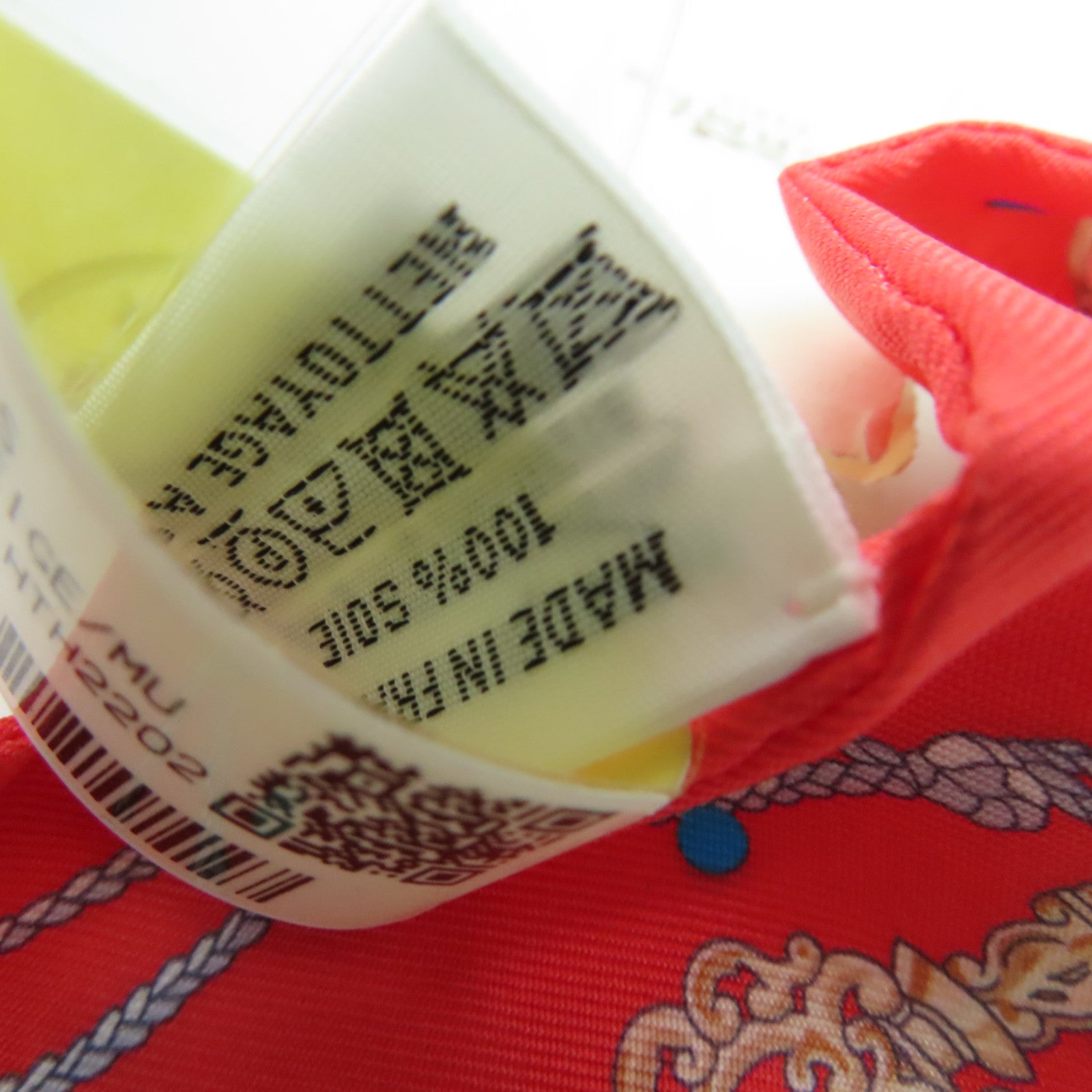 HERMES Silk Twilly Scarf Red