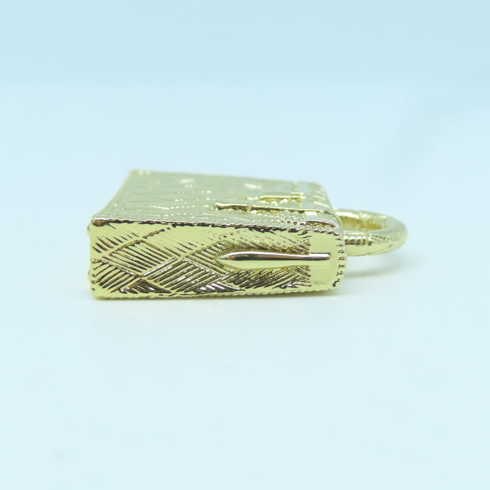 HERMES 【激減優惠】金屬Curiosite Kelly Guilloche Charm掛飾/吊墜金色