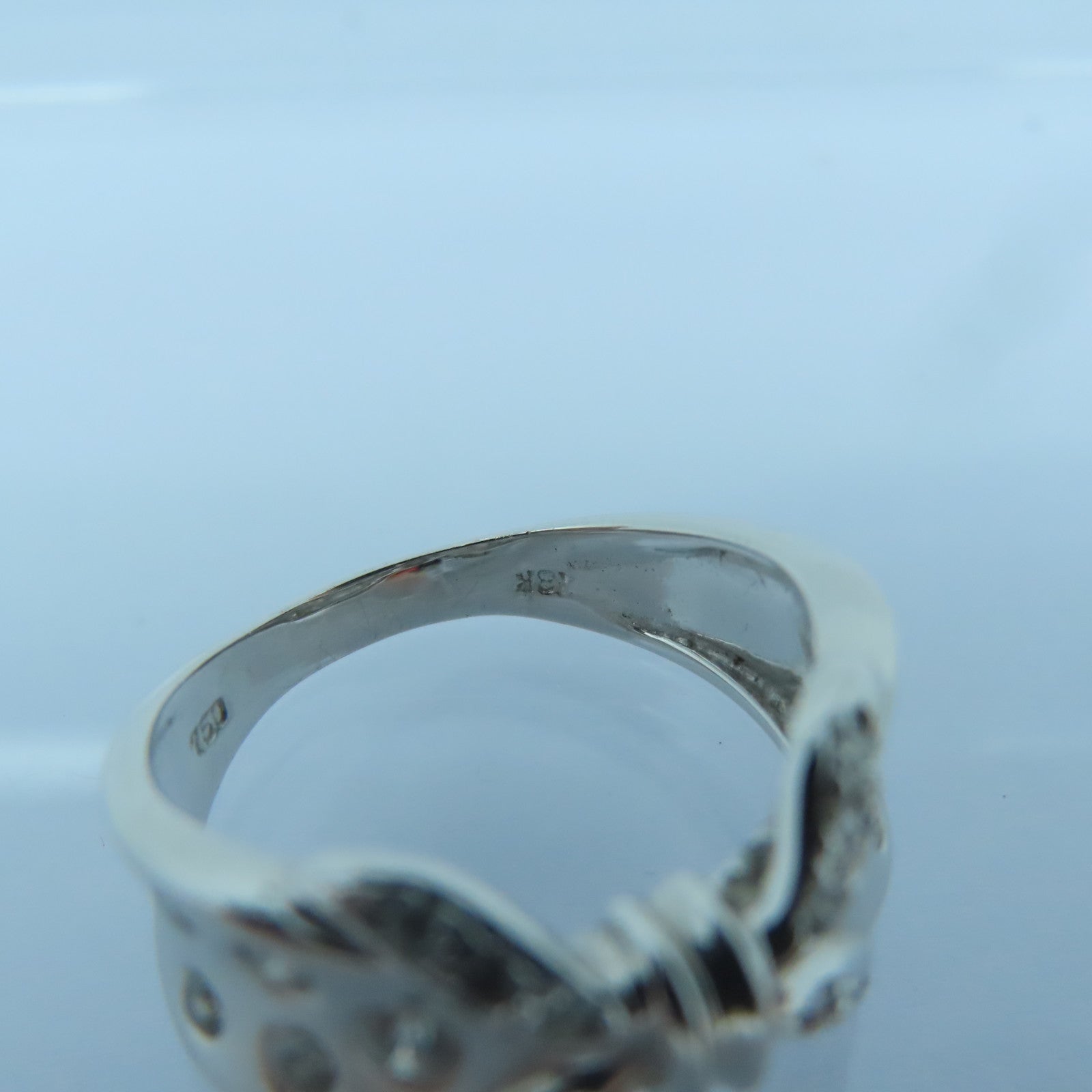 JEWELRY 18K白金Diamond Ring钻石戒指US#5