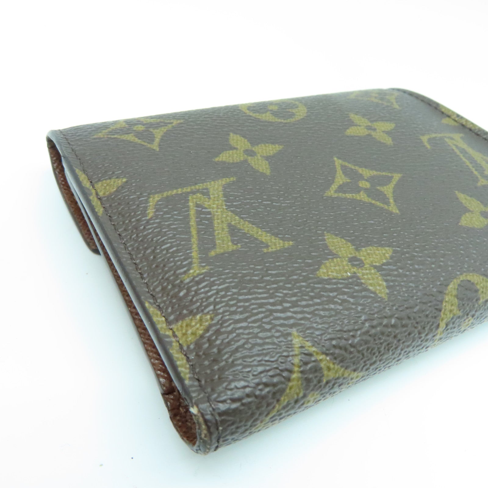 LOUIS VUITTON Monogram Wallet gold buckle wallet brown