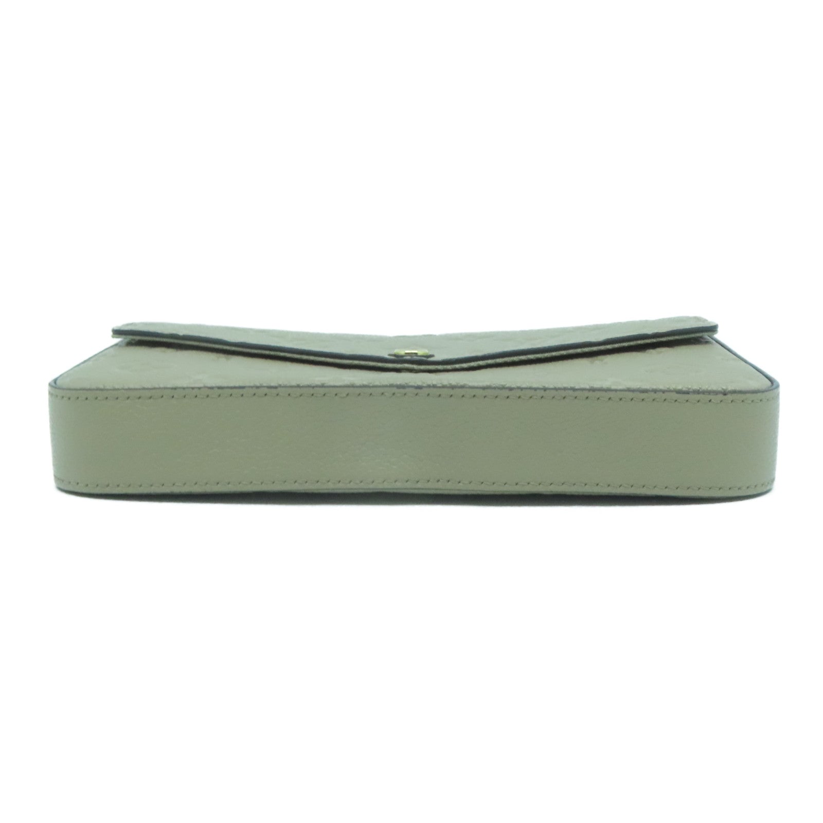 LOUIS VUITTON Monogram Empreinte Felicie Pochette金扣鏈帶肩背袋啡色