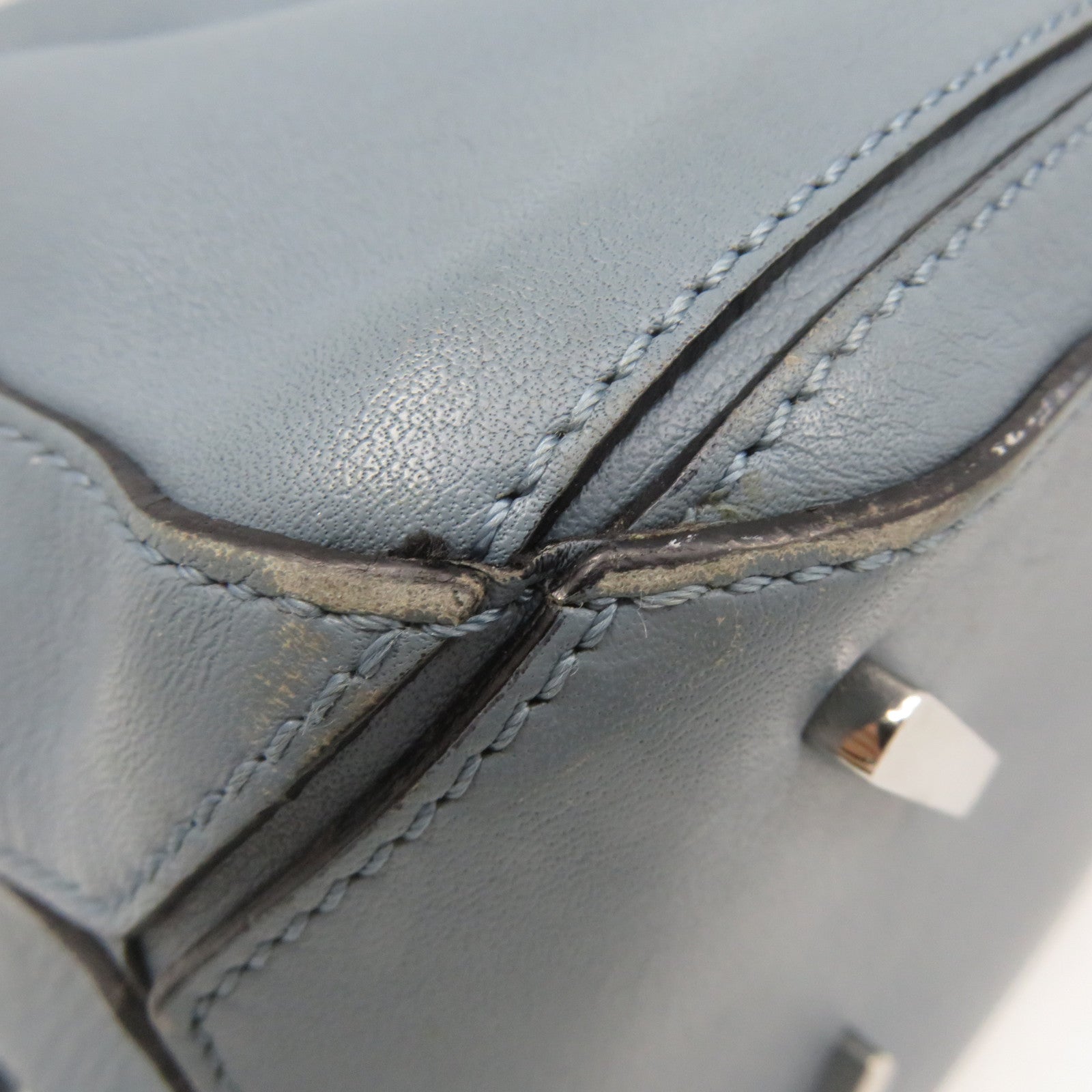 LOEWE 牛皮皮革Puzzle Bag Medium 2Way Shoulder Bag手挽肩背兩用袋藍色