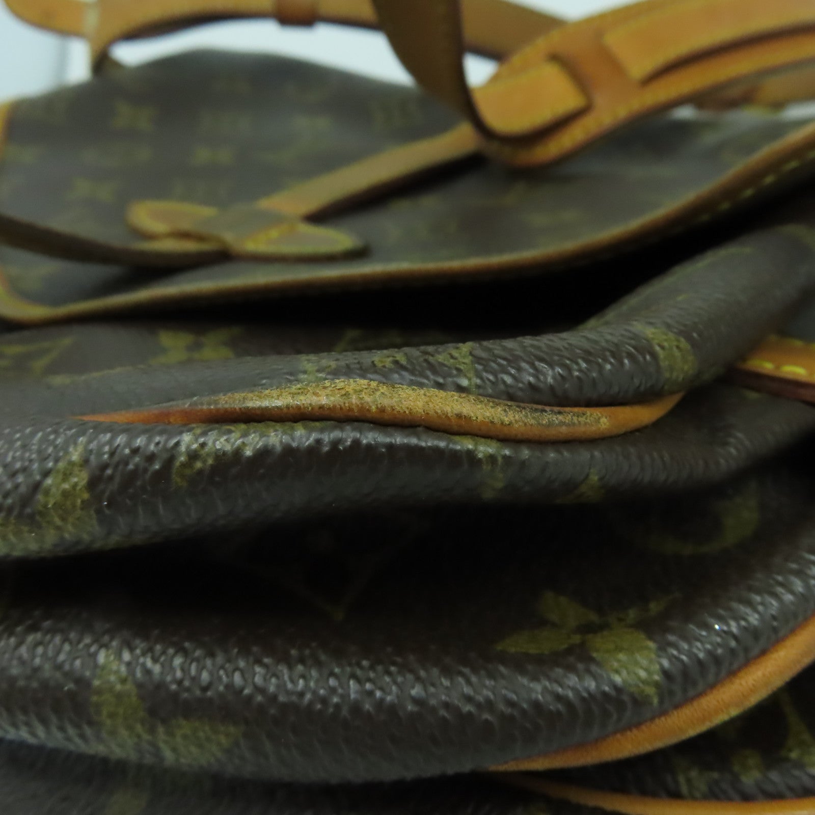 LOUIS VUITTON Monogram Saumur 30金扣肩背袋啡色