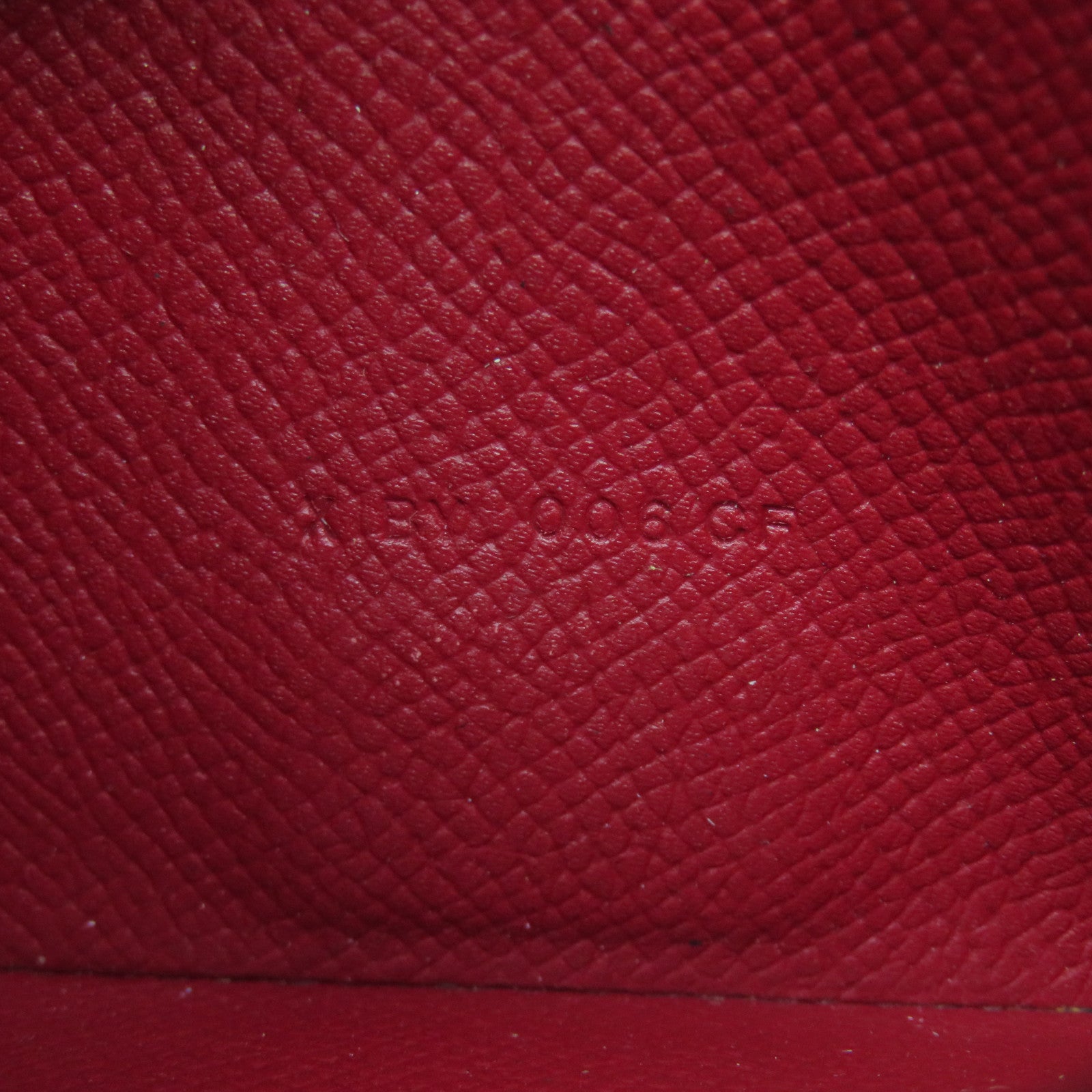 HERMES [Sharp Discount] Epsom Leather Bearn Long Wallet Gold Buckle Long Wallet Red/Rouge Grenade