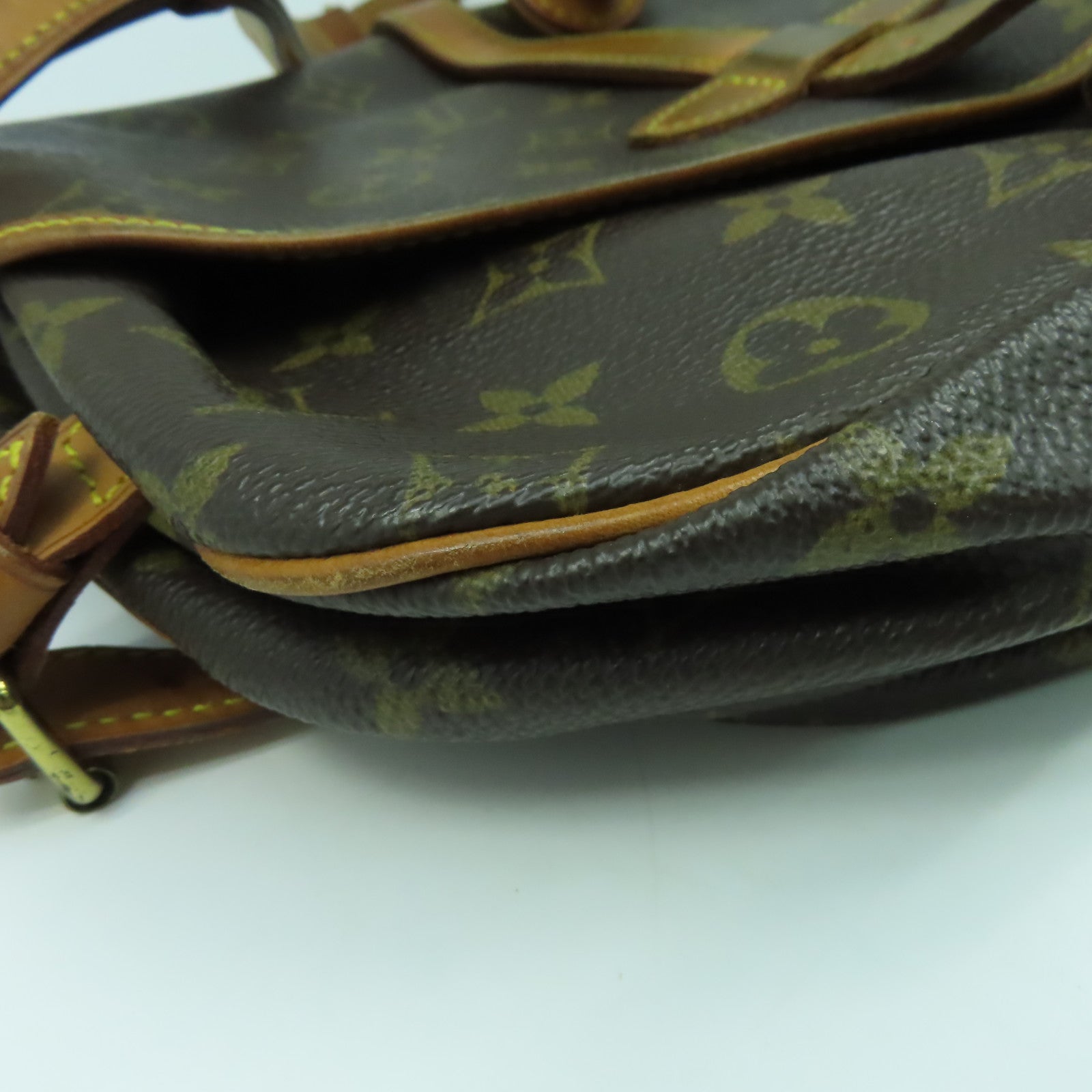 LOUIS VUITTON Monogram Saumur 30金扣肩背袋啡色