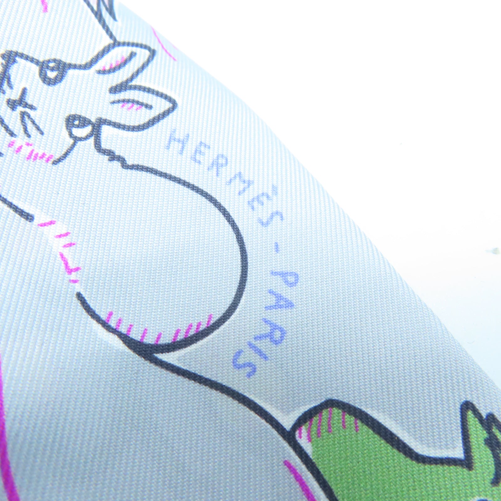 HERMES 【激減優惠】絲質Twilly Scarf絲巾藍色