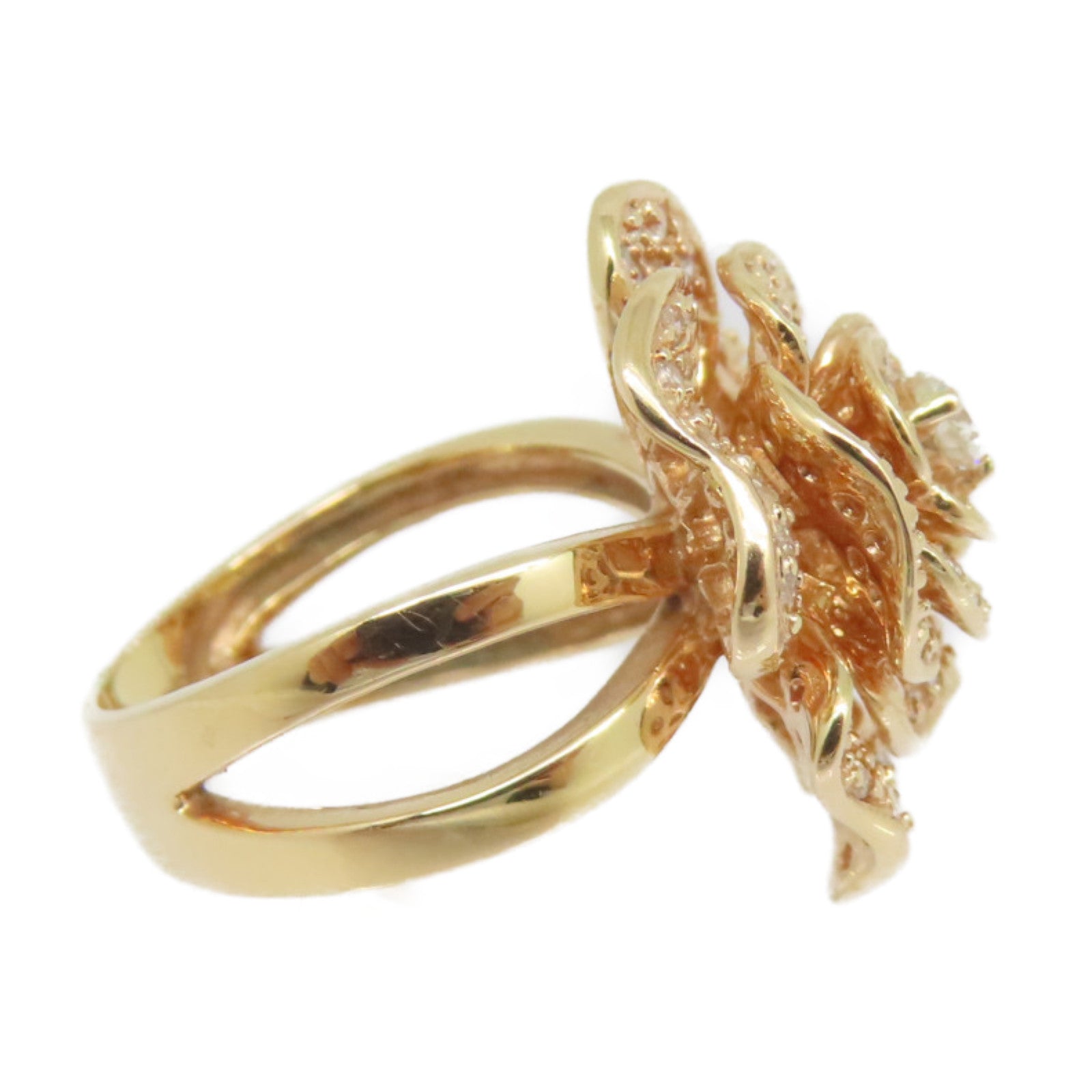 JEWELRY 18K玫瑰金Diamond Ring钻石戒指US#5.5