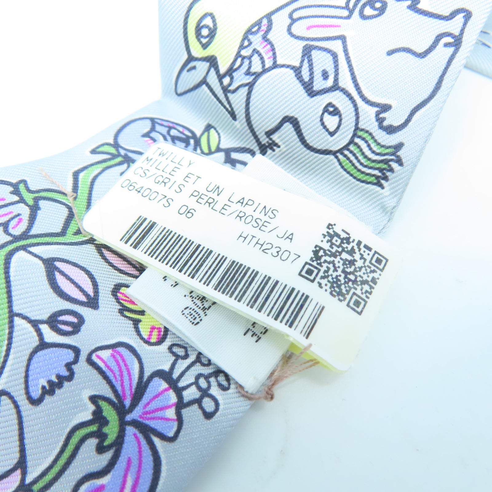 HERMES 【激減優惠】絲質Twilly Scarf絲巾藍色