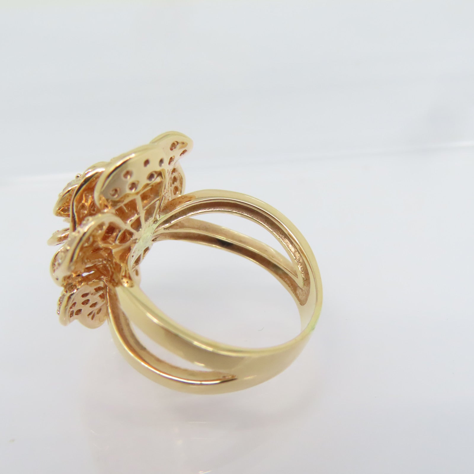 JEWELRY 18K玫瑰金Diamond Ring钻石戒指US#5.5
