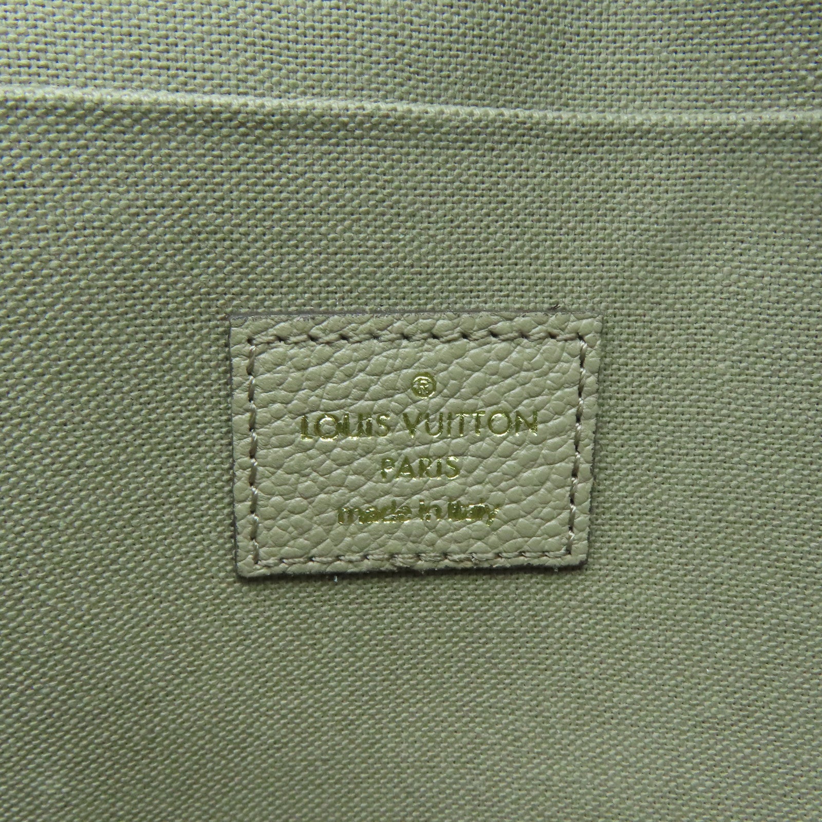 LOUIS VUITTON Monogram Empreinte Felicie Pochette金扣鏈帶肩背袋啡色