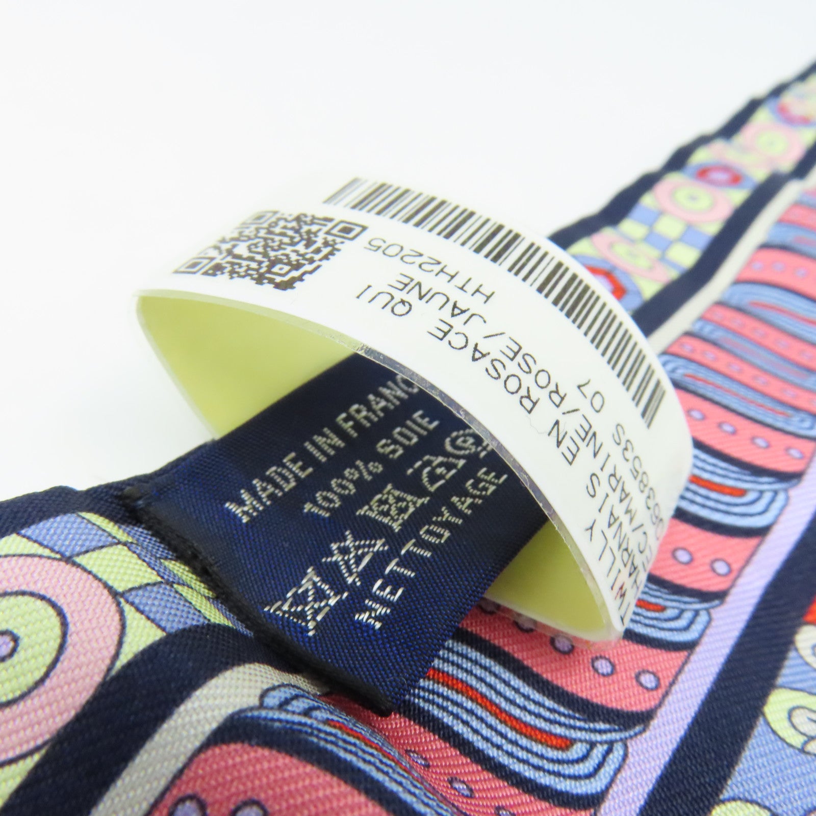 HERMES 【激減優惠】絲質Twilly Scarf絲巾寶藍色/彩色